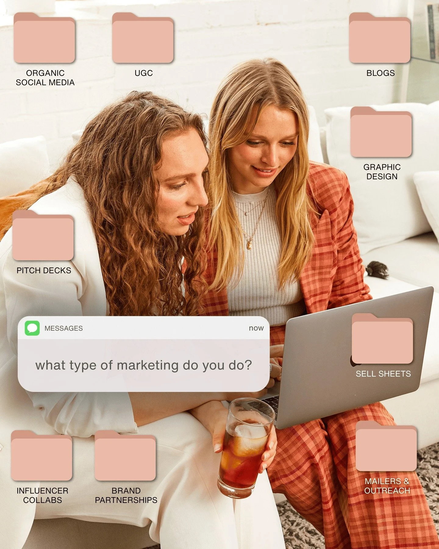 Yes, you're correct. We wear a lot of hats 😅
~~
🌟 hi, we’re Orenda - the dynamic, mission-driven marketing duo for women-owned CPG brands. Karli (the Creative based in NYC) and Adi (the Strategist in LA) blend scrappy creativity, strategic