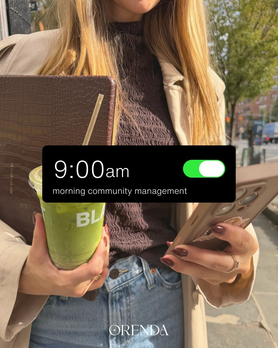 Every day at Orenda is wildly different. From pitch deck design to social media content creation, we essentially act as your fractional marketing team. What's more: we're bicoastal. Once 5pm EST hits, we've got California continuing for a few more ho