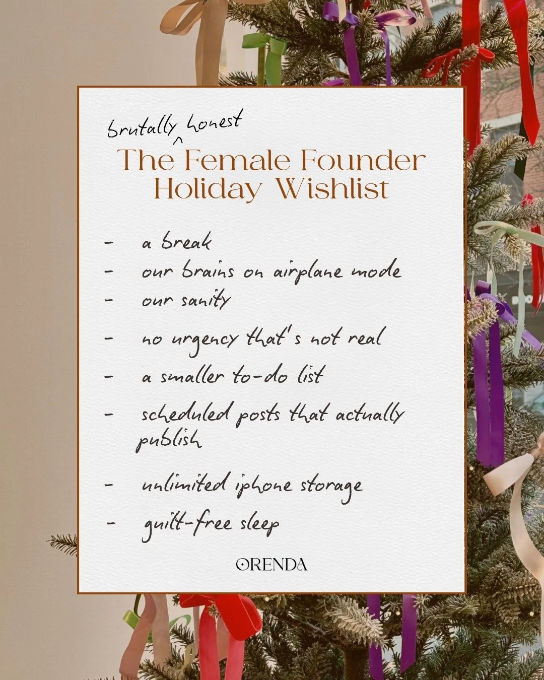 Manifesting smooth days and guilt-free nights for all the female founders out there ✨