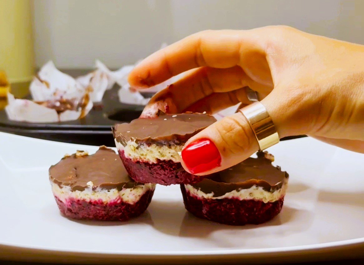 Raspberry Ice Cream Cups
