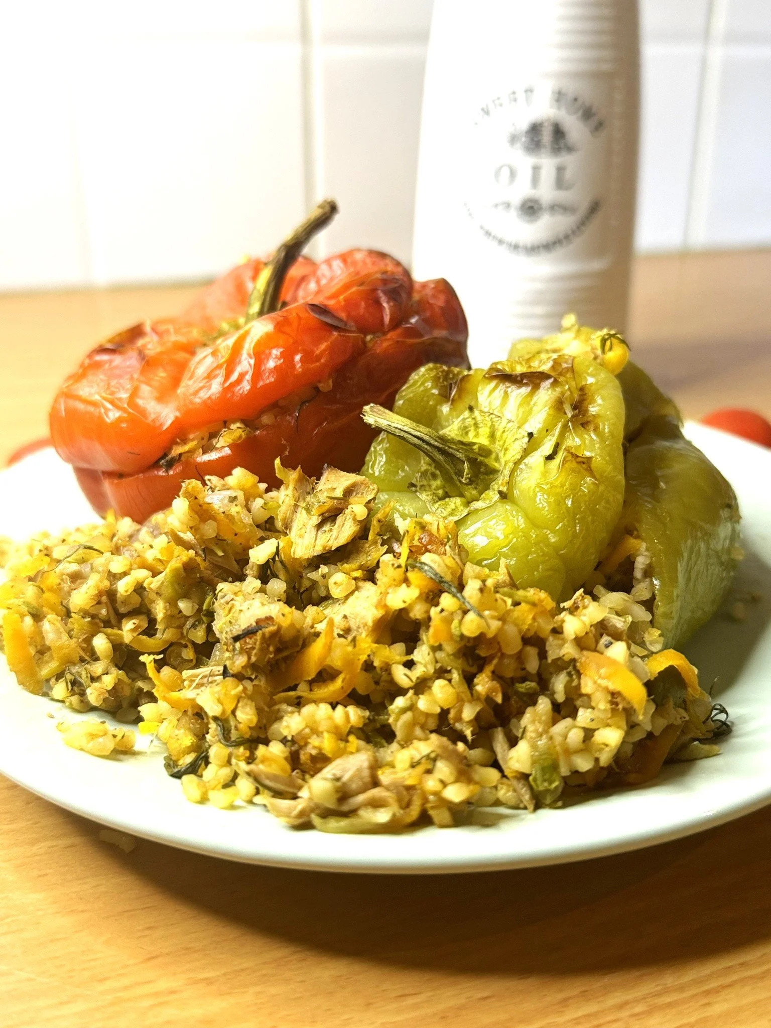 Γεμιστά με τόνο και πλιγούρι