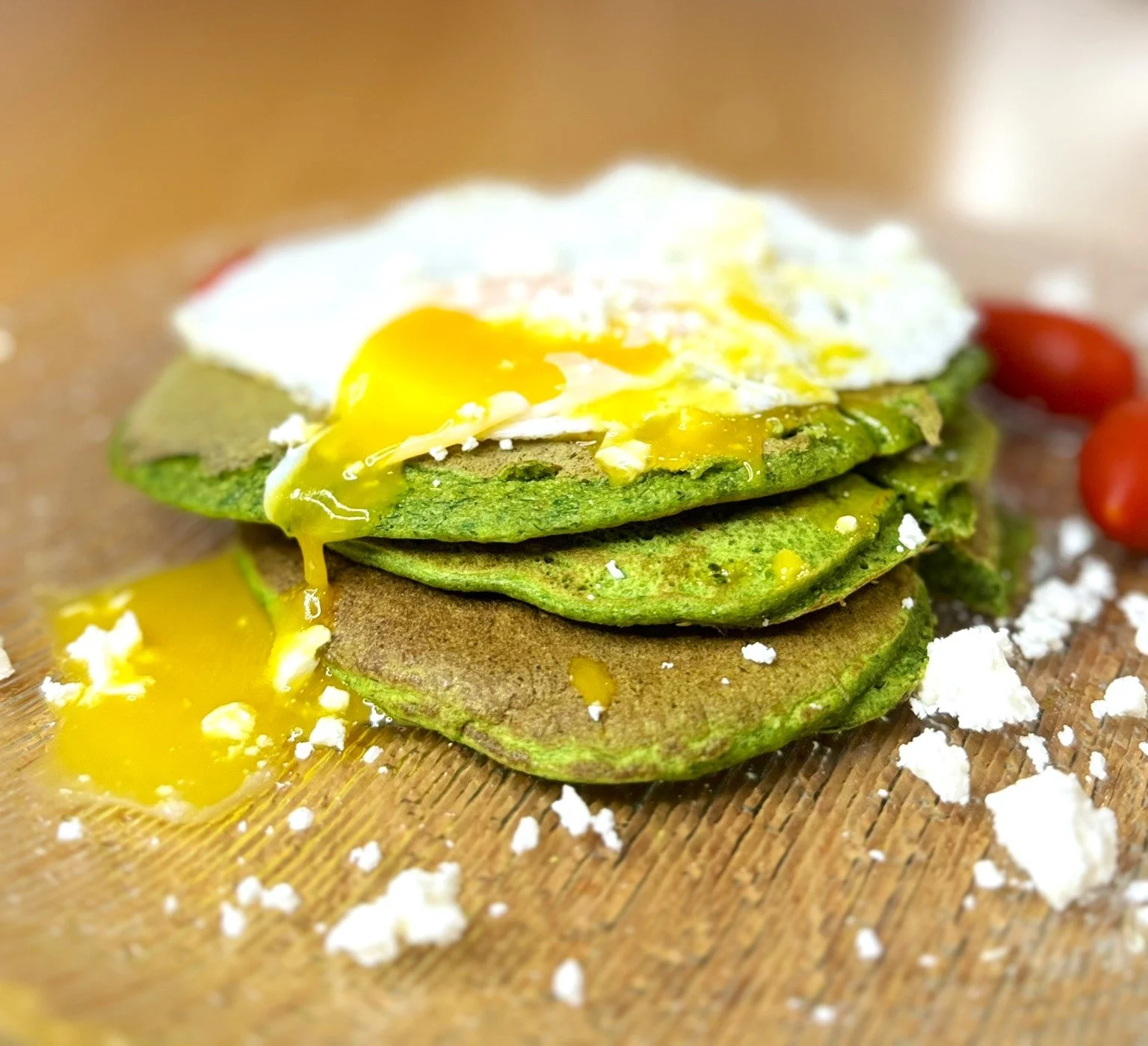 Pancakes σπανακόπιτα