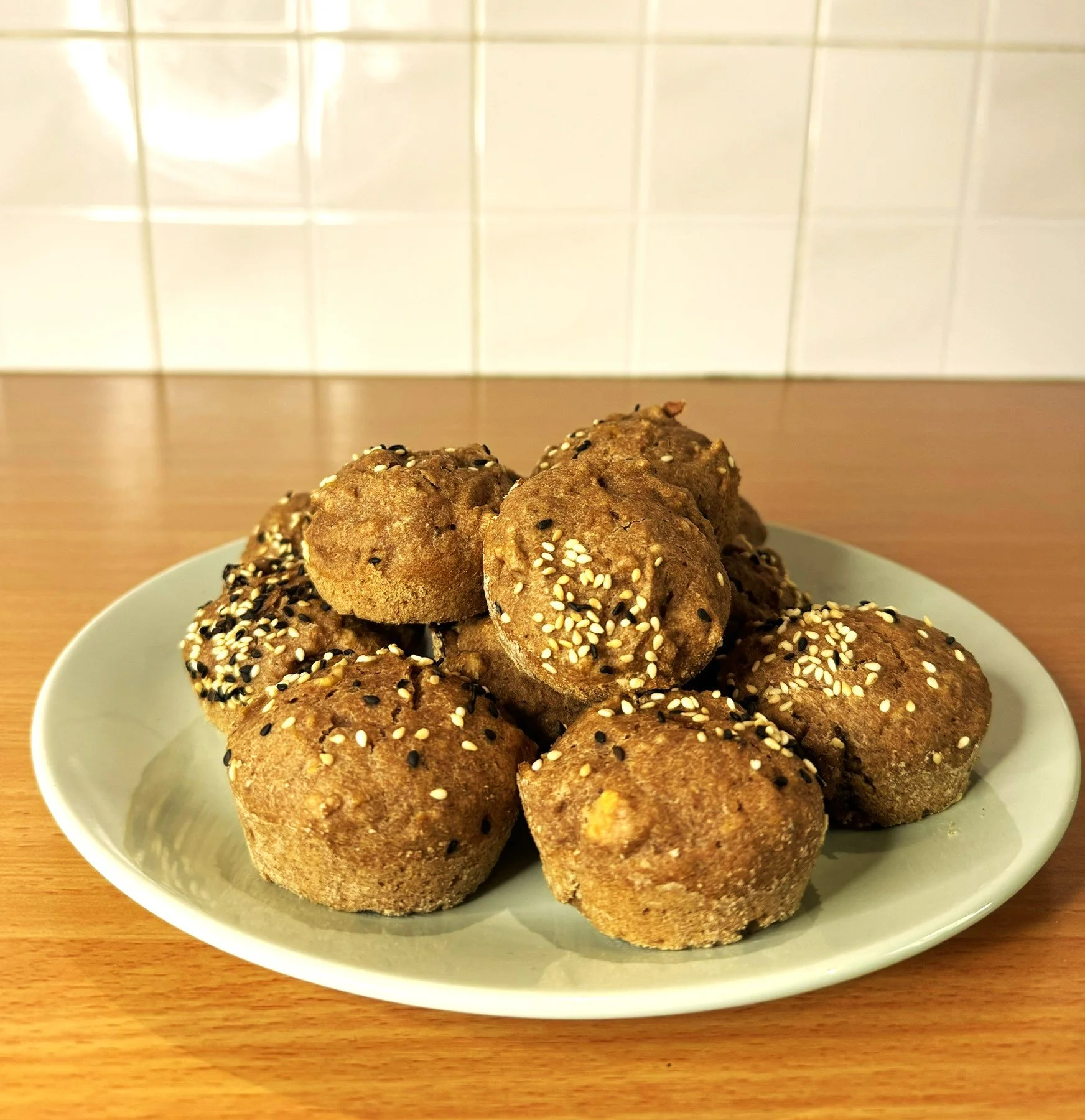 Νηστίσιμα Muffins με ταχίνι