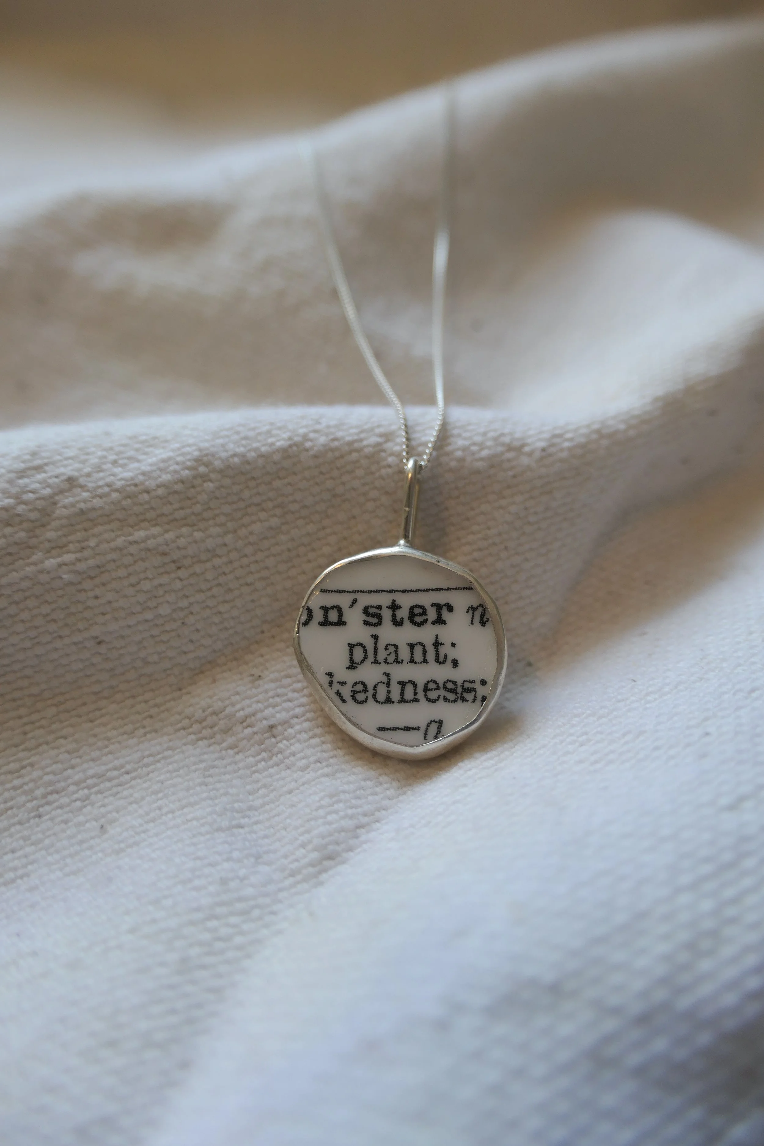'Plant' Vintage Pottery Necklace