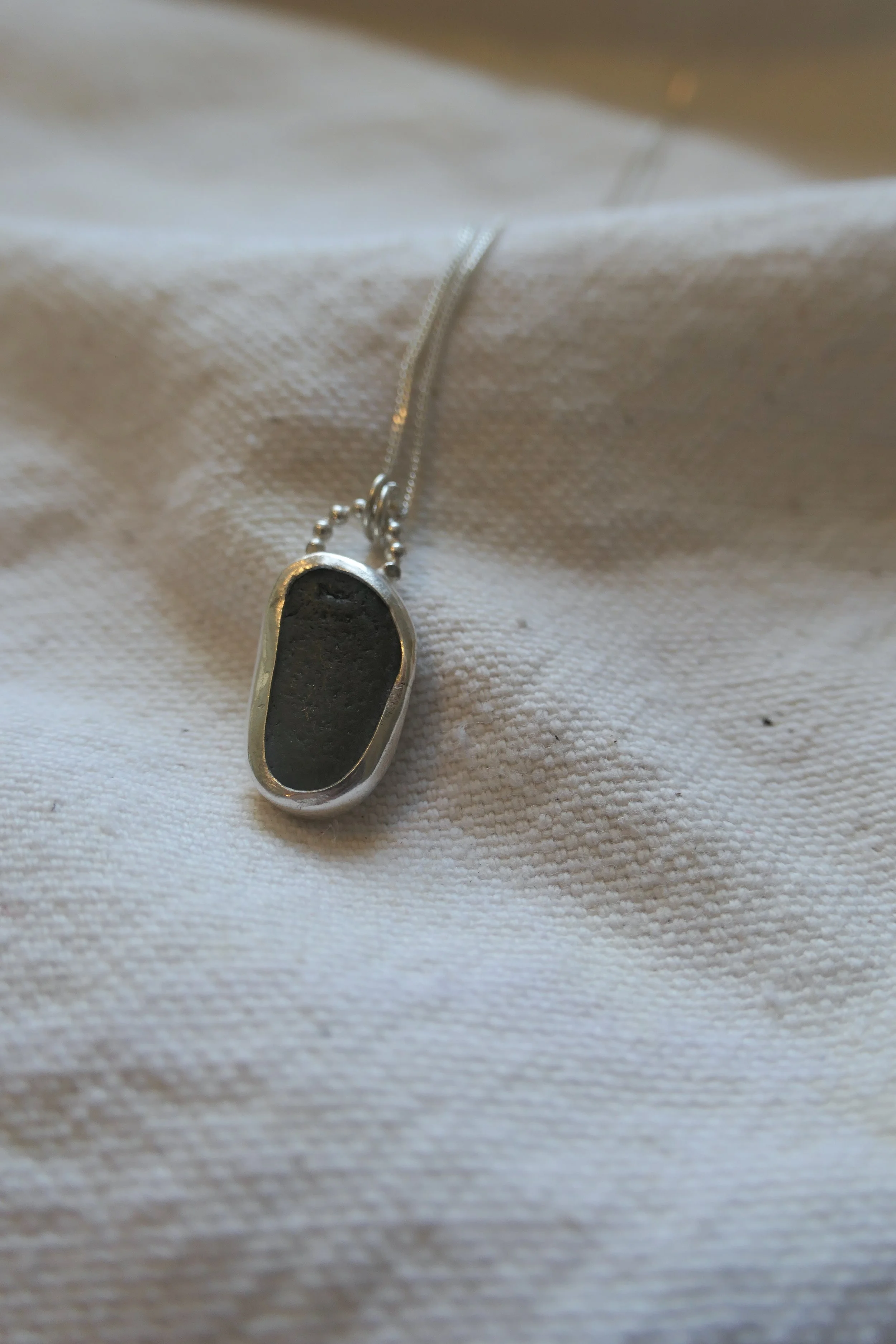 Green Sea Glass Necklace