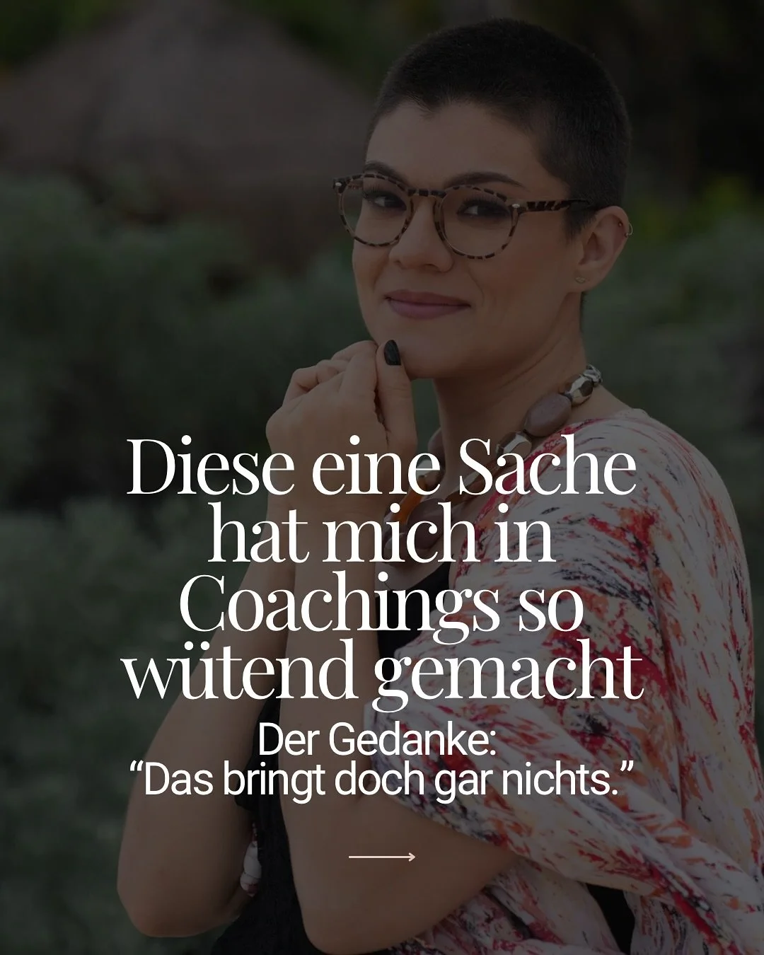 Diese eine Sache hat mich im Coaching wahnsinnig gemacht: Meine Klientin hatte Klarheit. Wollte die Ver&auml;nderung. 
Hat es sogar laut ausgesprochen:
 &bdquo;Ich mach das jetzt.&ldquo;
 Und dann?
 Nichts. 🫠
Ich fragte nach. Sie wich aus. Ich erinn