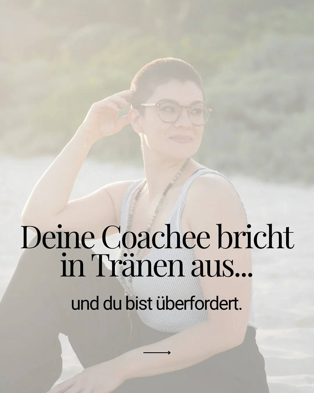 Deine Kundin bricht in Tr&auml;nen aus, und du bist &uuml;berfordert.
Du bleibst &auml;u&szlig;erlich ruhig.
 Aber innerlich tobt es: &bdquo;Was, wenn ich etwas &ouml;ffne, das ich nicht halten kann?&ldquo; &bdquo;Soll ich da jetzt durch, oder lieber