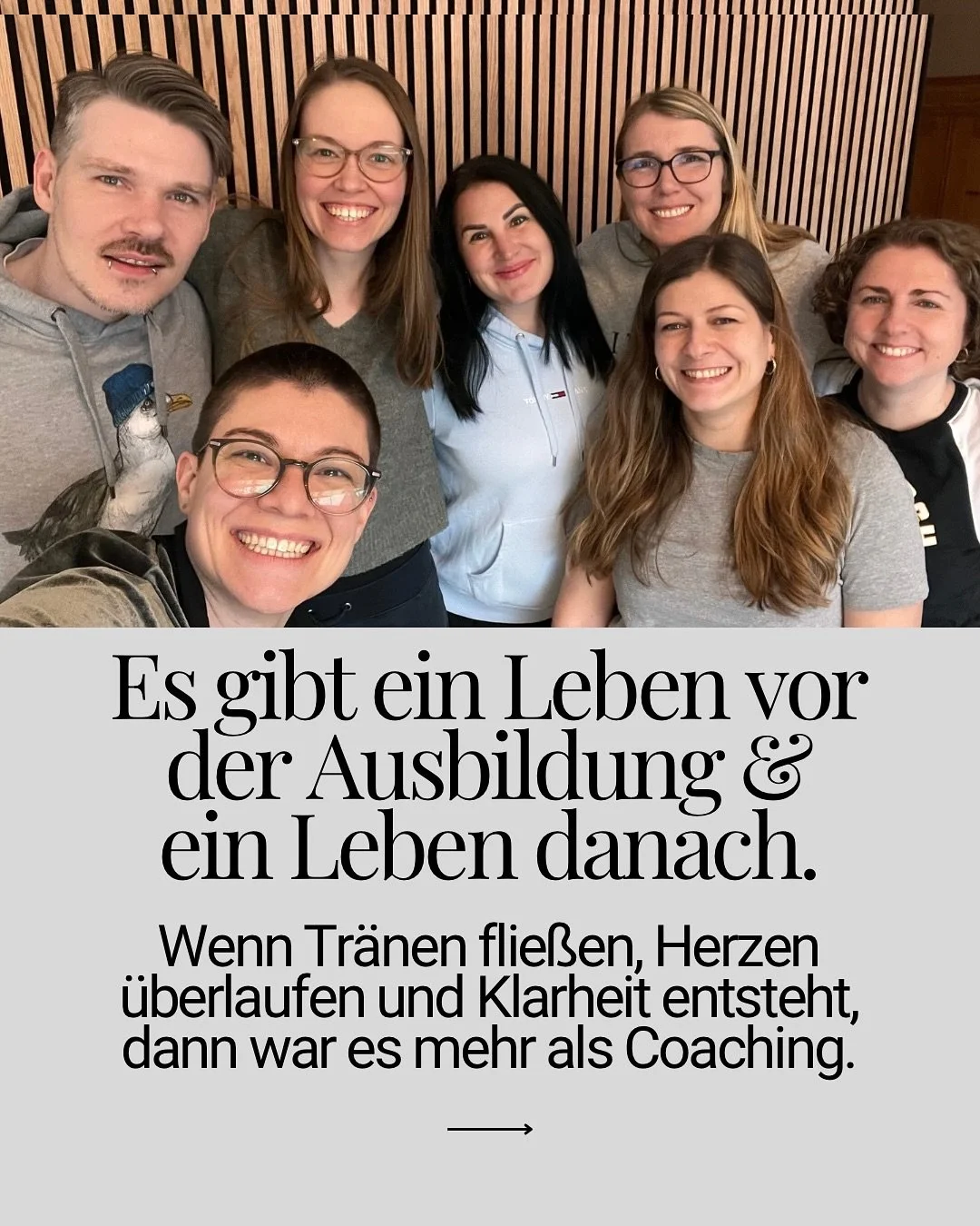 &bdquo;Es gibt ein Leben vor der Ausbildung und ein Leben danach.&ldquo;

Das letzte Model der Emotionscoaching-Ausbildung ist die Masterzertifizierung. 
Sie fand letztes Wochenende erstmalig statt. 
Sie ist erst eine Woche her und ich sp&uuml;re noc