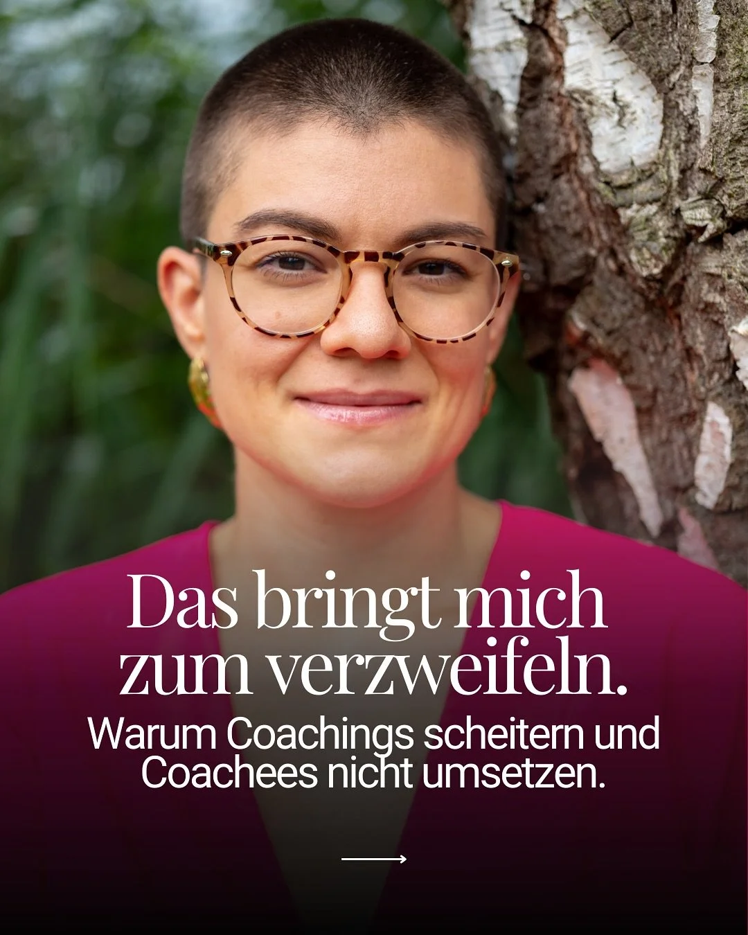 𝐖𝐚𝐫𝐮𝐦 𝐂𝐨𝐚𝐜𝐡𝐢𝐧𝐠𝐬 𝐬𝐜𝐡𝐞𝐢𝐭𝐞𝐫𝐧 𝐮𝐧𝐝 𝐂𝐨𝐚𝐜𝐡𝐞𝐞𝐬 𝐧𝐢𝐜𝐡𝐭 𝐮𝐦𝐬𝐞𝐭𝐳𝐞𝐧.

Was mich wirklich traurig macht &hellip;

Es macht mich so traurig, wenn...
 ... Menschen mutig sind.
... sie in ein Coaching investieren.
... sie 