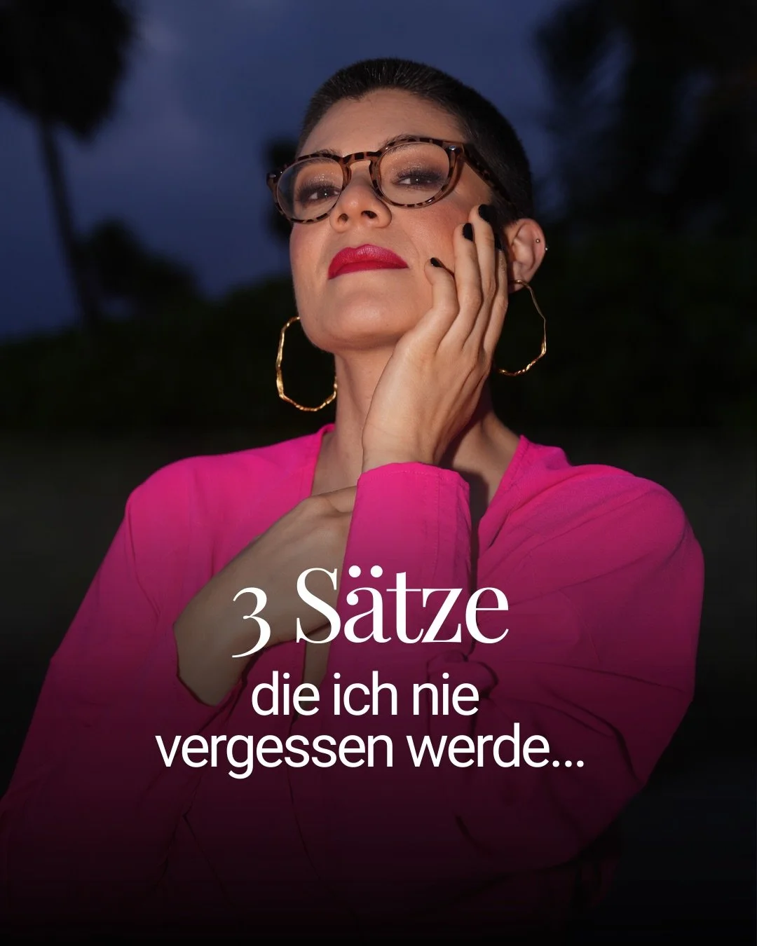 Diese S&auml;tze haben mich getroffen.

Aber sie haben mich auch geformt.

Sie haben mich gezwungen, mir Fragen zu stellen:
Wie will ich sein?
Wie will ich leben?
Wie will ich arbeiten?
Mit wem will ich meine Zeit verbringen?

Nicht jeder Satz, der d