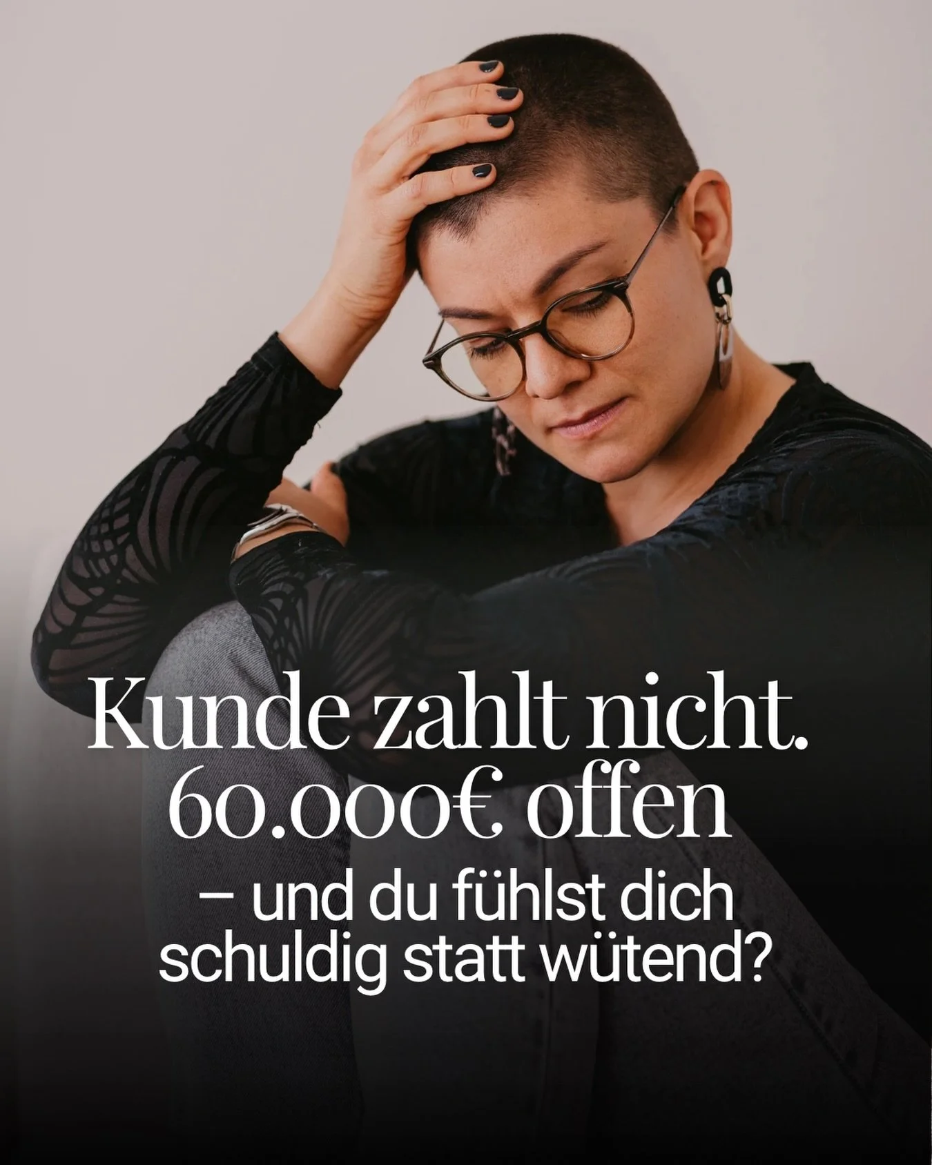 Was passiert wenn du keinen Zugang mehr zu deiner Wutkraft hast? 

Dein Kunde schuldet dir 60.000&euro; und statt w&uuml;tend auf ihn zu sein, f&uuml;hlst du dich schuldig, weil du ihn darauf hinweisen musst.&nbsp;
Anstatt zu reagieren, wartest du 3 