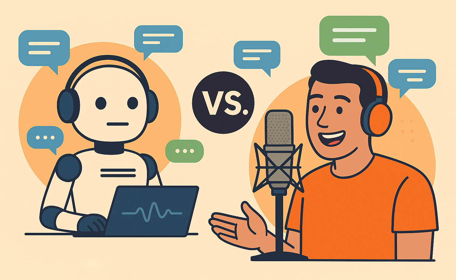 AI Voiceover vs. Human Voiceover: Pros, Pitfalls, and When to Choose