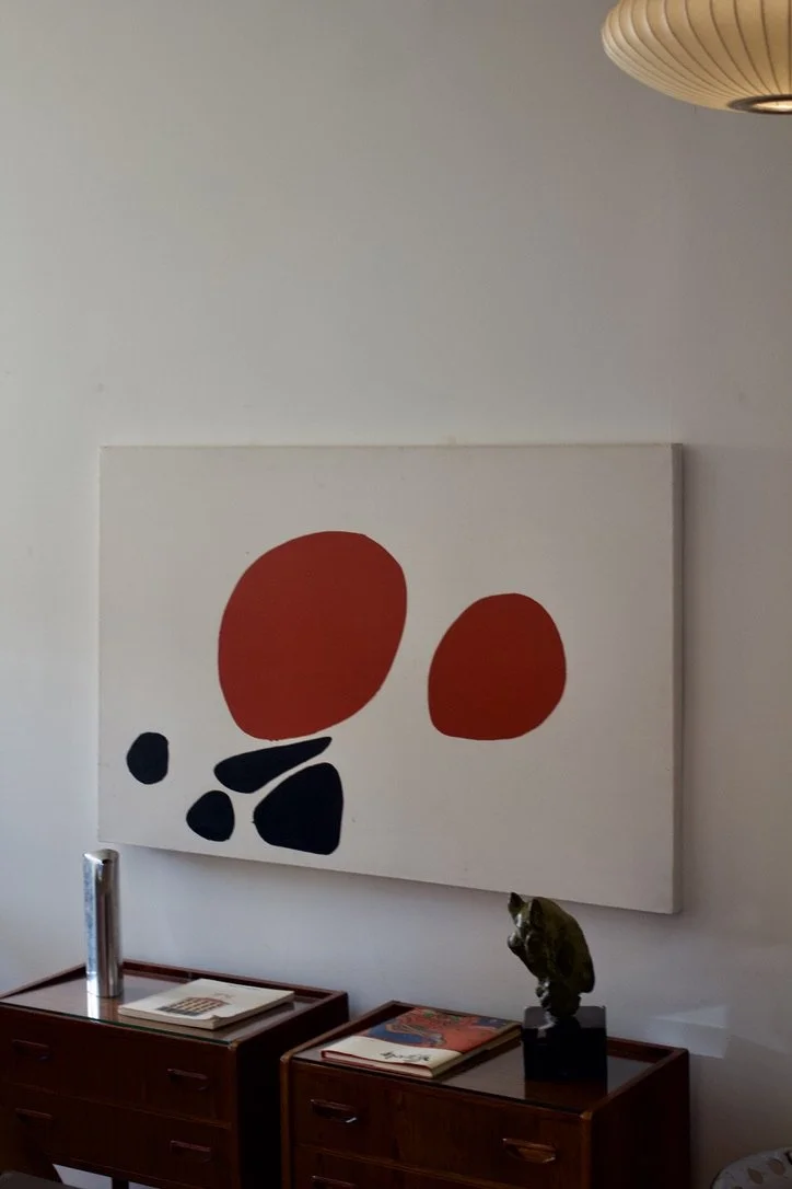 Minimalist Abstract Painting in the Manner of Alexander Calder