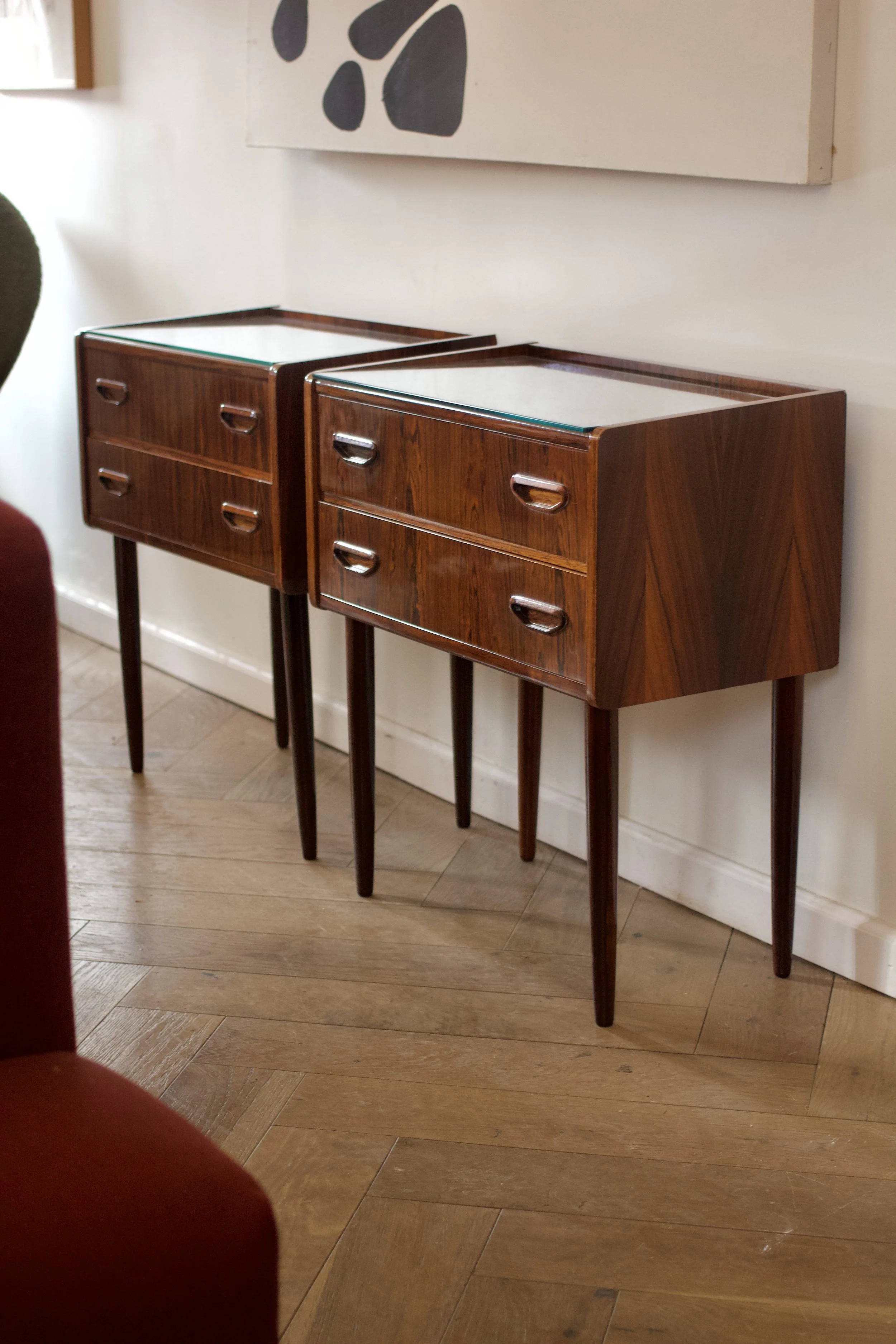 A Pair of Petite Danish Chest of Drawers