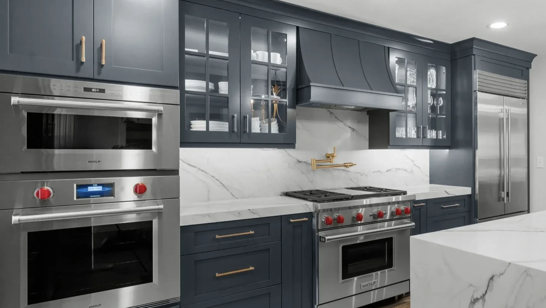 color splash in a custom kitchen