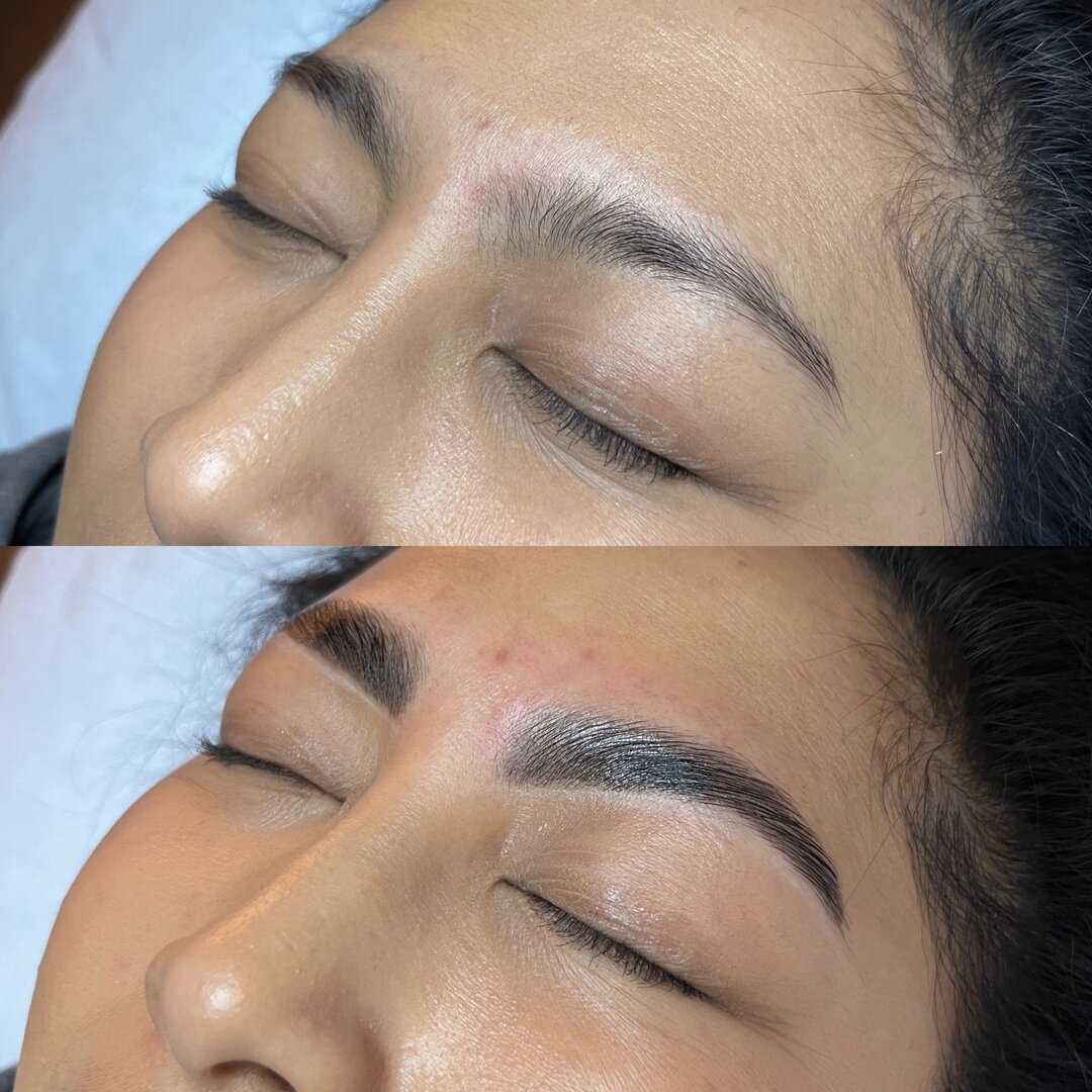 I don&rsquo;t always remember to take before &amp; after photos&hellip;but when I do&hellip; 😮&zwj;💨🔥 

This is your sign to book the brow appointment,
&hellip;and let me handle the rest. 😎
.
.
.
.
#facialist #facialpeelnashville #facials #facial