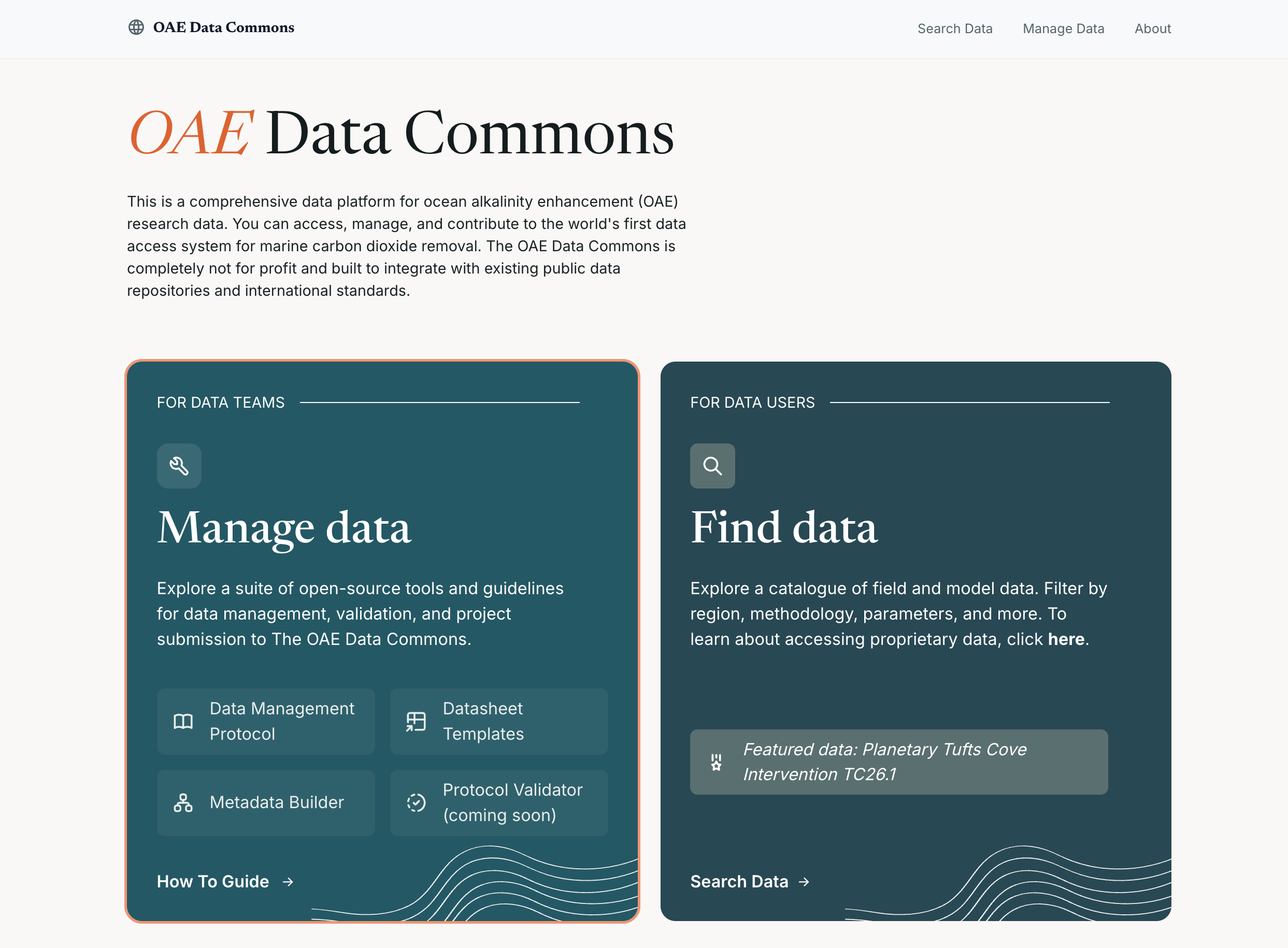Submarine and Carbon to Sea launch the OAE Data Commons
