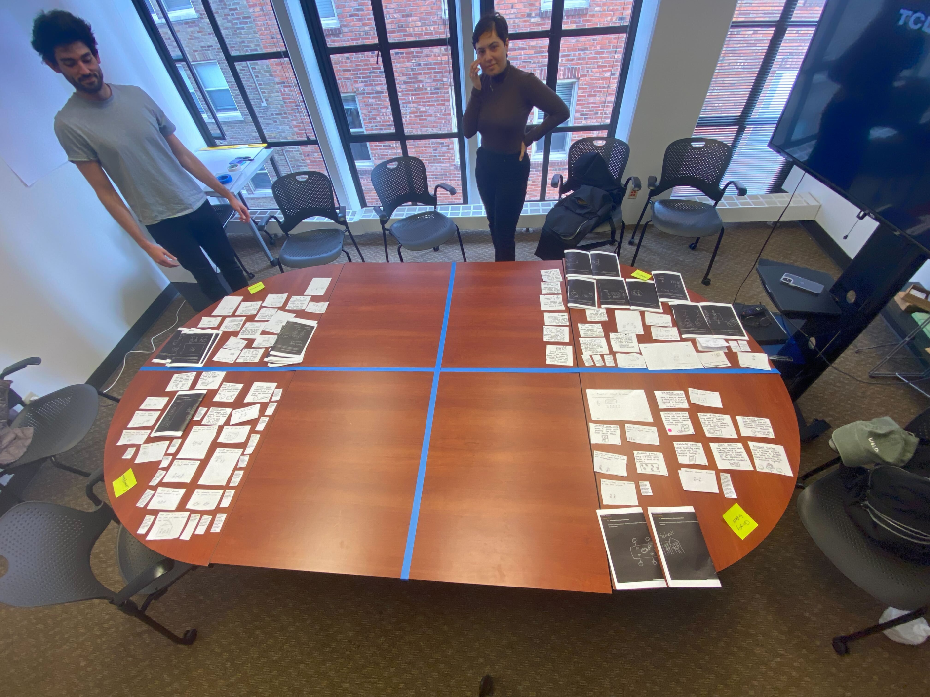 The matrix we used to sort our 120+ ideas at the beginning of our downselection process.