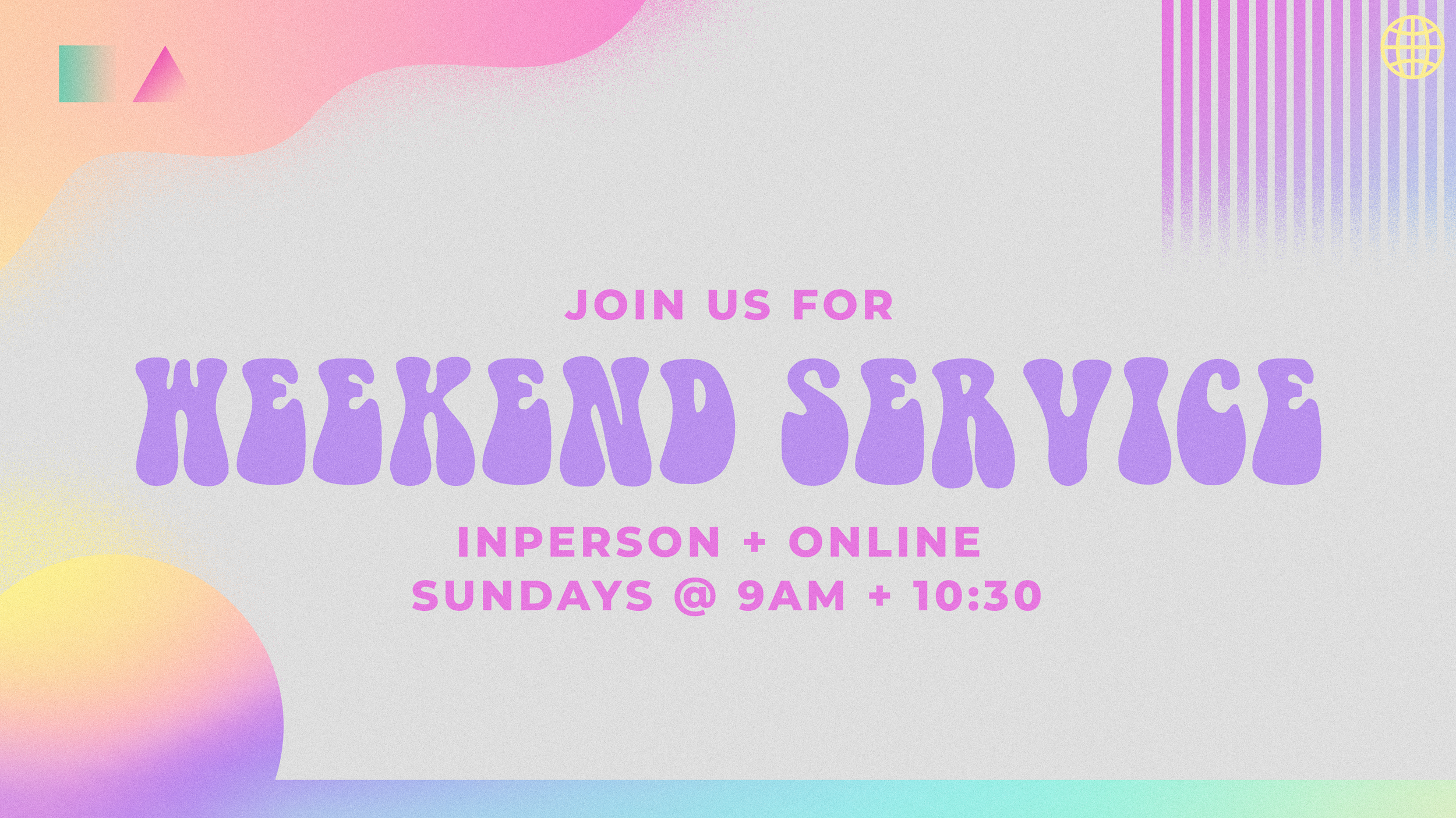 WEEKEND SERVICE