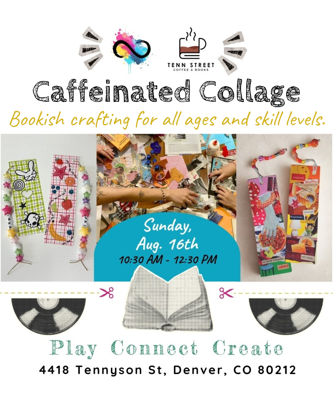 Caffeinated Collage: Bookish Pop-up
