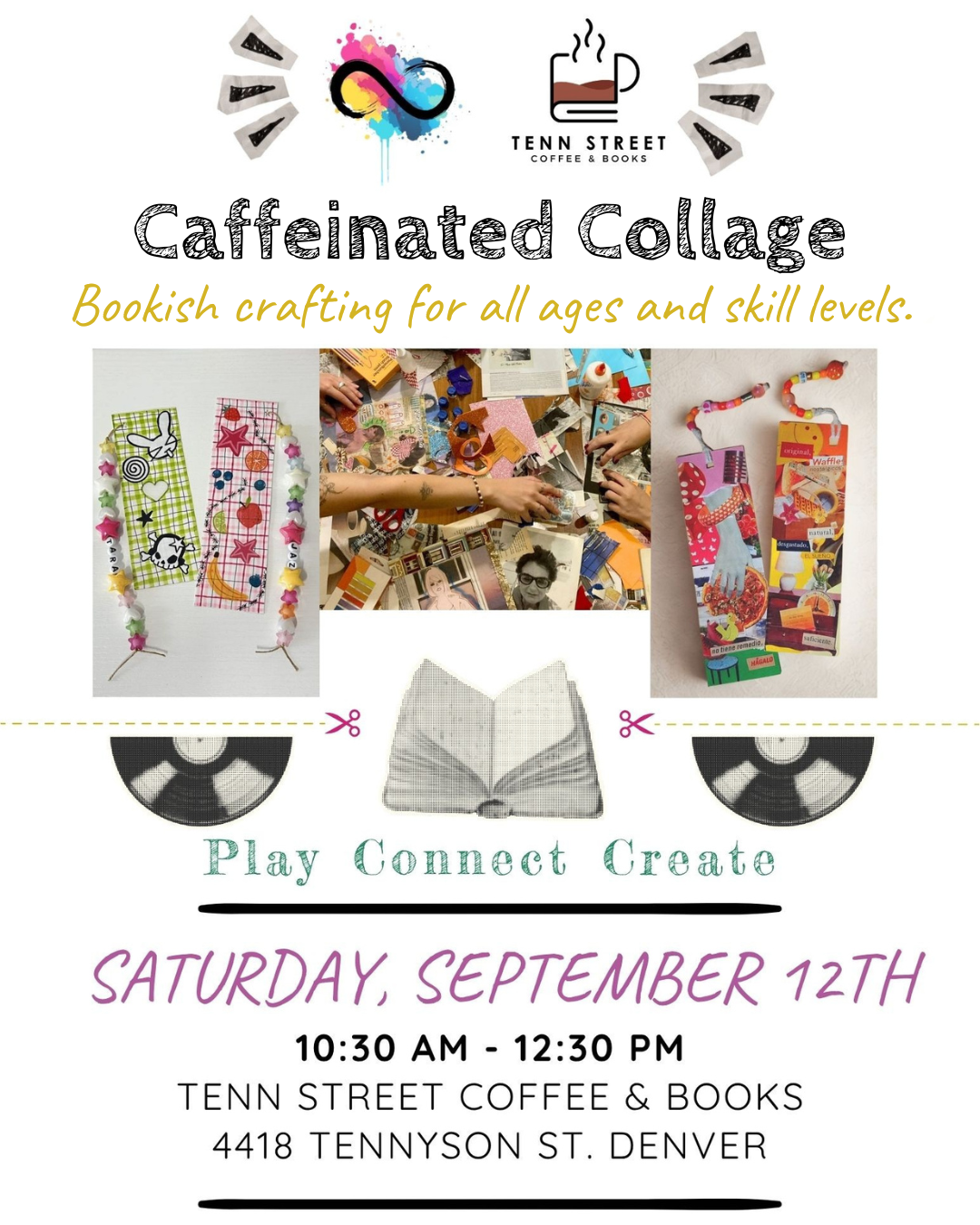 Caffeinated Collage: Bookish Pop-up
