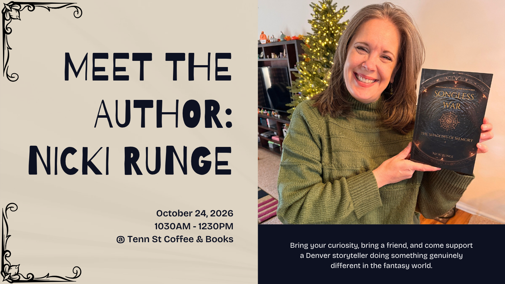 Meet the Author: Nicki Runge "Songless War"