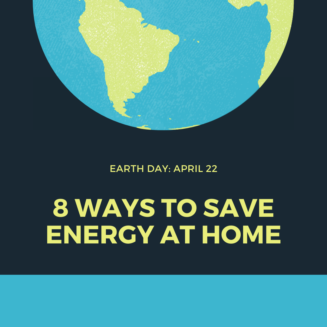 Celebrate Earth Day - 8 Ways to Save Energy At Home