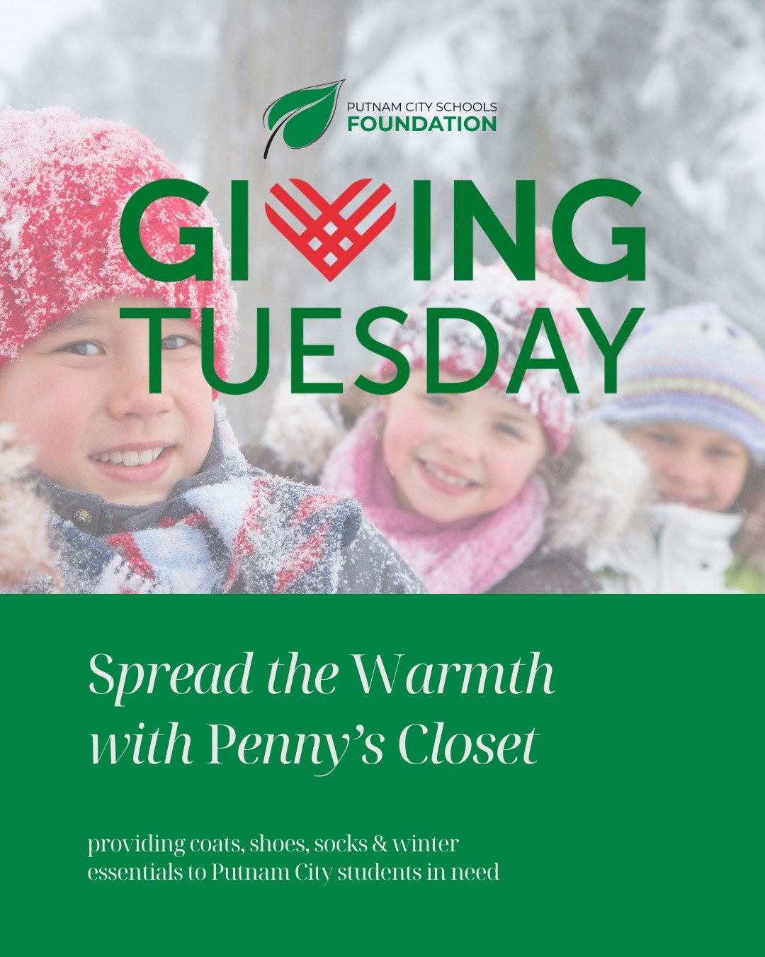 Spread the warmth this holiday season! This year, our Giving Tuesday Campaign will exclusively benefit Penny&rsquo;s Closet, providing coats, shoes, socks, and other winter essentials to Putnam City students in need. ❄

How you can make a difference: