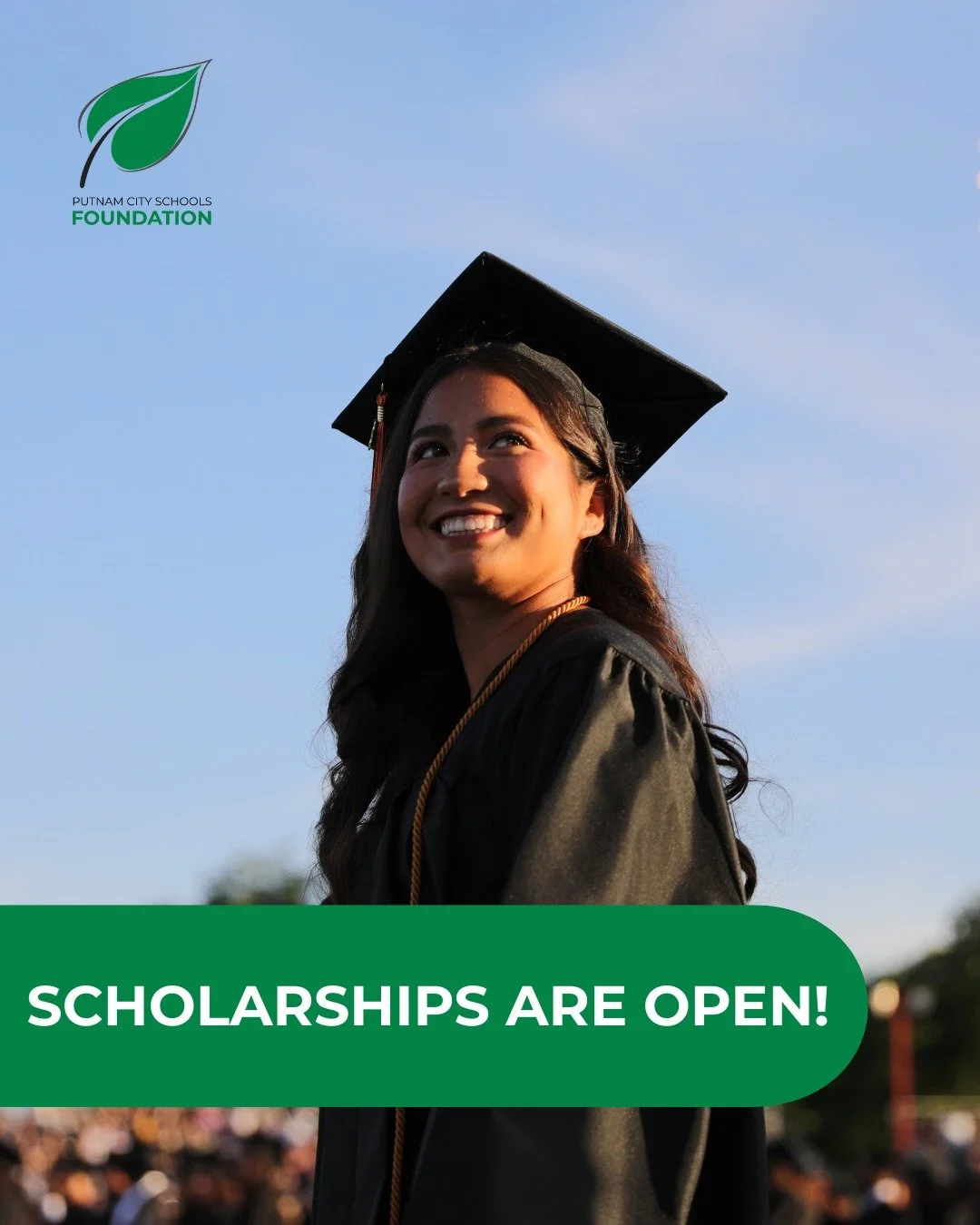 Scholarship season is here! 🎉

Applications for student and faculty scholarships are now open. Visit the link in our bio or go to putnamcityfoundation.org/scholarship-info to learn more 🎓

⏰ Applications close February 20 at 11:59pm

#Scholarship #