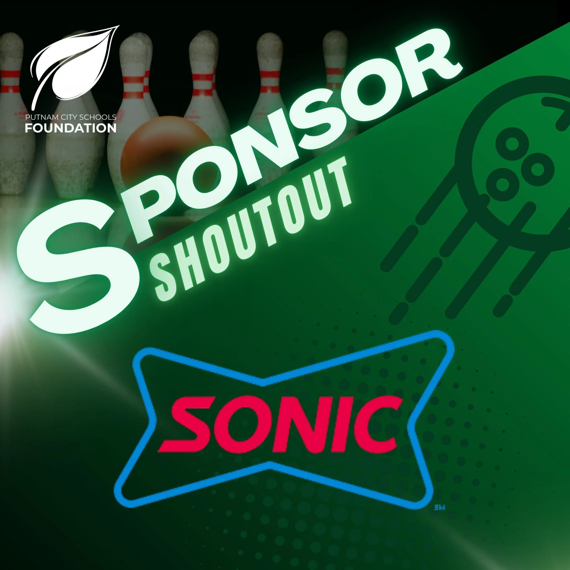 Our next #SponsorShoutout needs no introduction&mdash;It's everybody's favorite slush spot, @sonicdrivein! 🥤

It's not too late to register a team! ➡ Visit the link in our bio or givebutter.com/PCSFBowling2026

#Bowling #BowlingTournament #PutnamCit