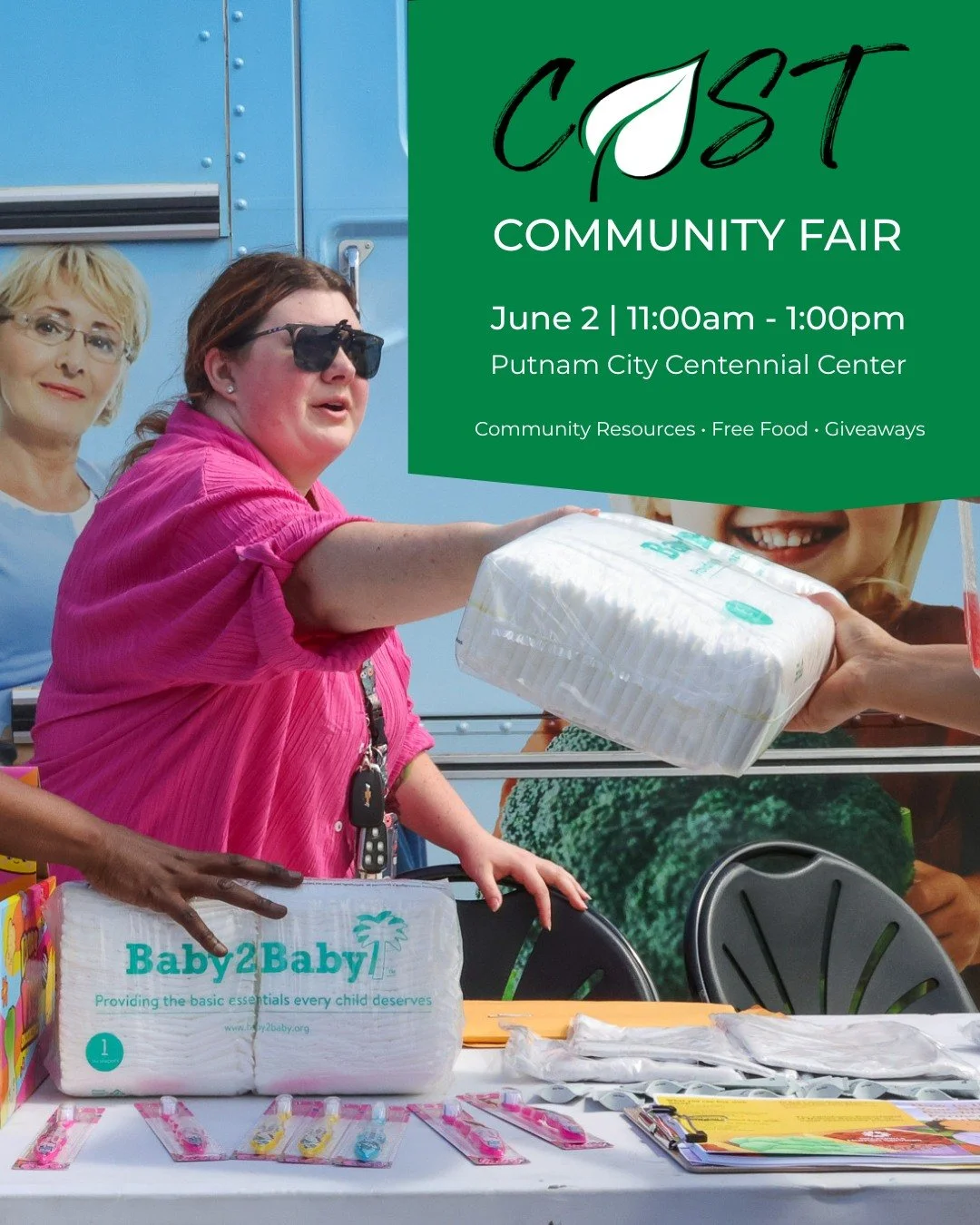 Our annual CAST Community Fair returns this June to distribute much-needed resources to Putnam City families during the summer 🙌

Giveaways include free food, books, immunizations, and more 💚

📆 Tuesday, June 2
⏰ 11:00am to 1:00pm
📍 Putnam City C