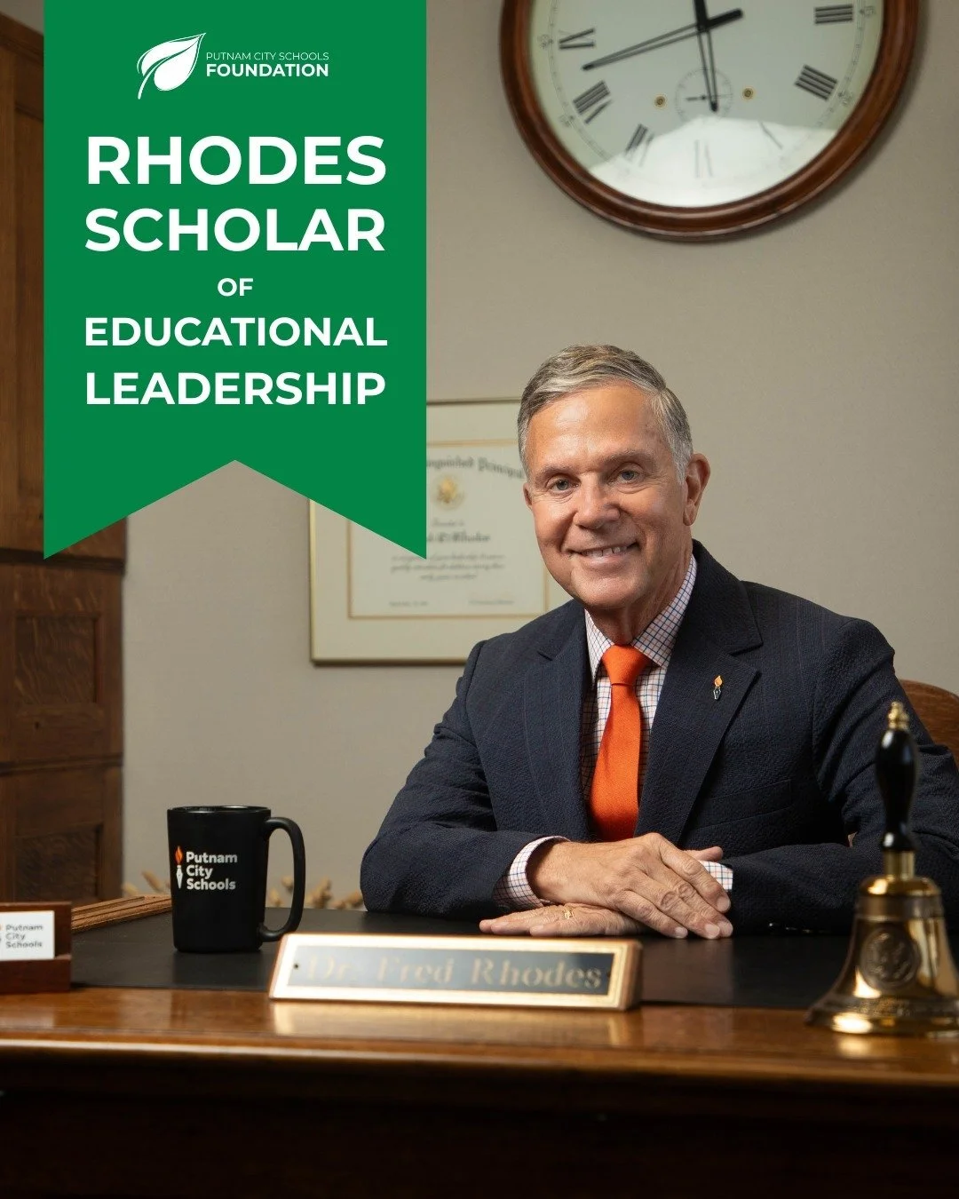 Join us in honoring Dr. Fred Rhodes&rsquo; extraordinary leadership and service to Putnam City Schools by supporting the Rhodes Scholar of Educational Leadership Fund.

This award will recognize exceptional educators who have demonstrated a sustained