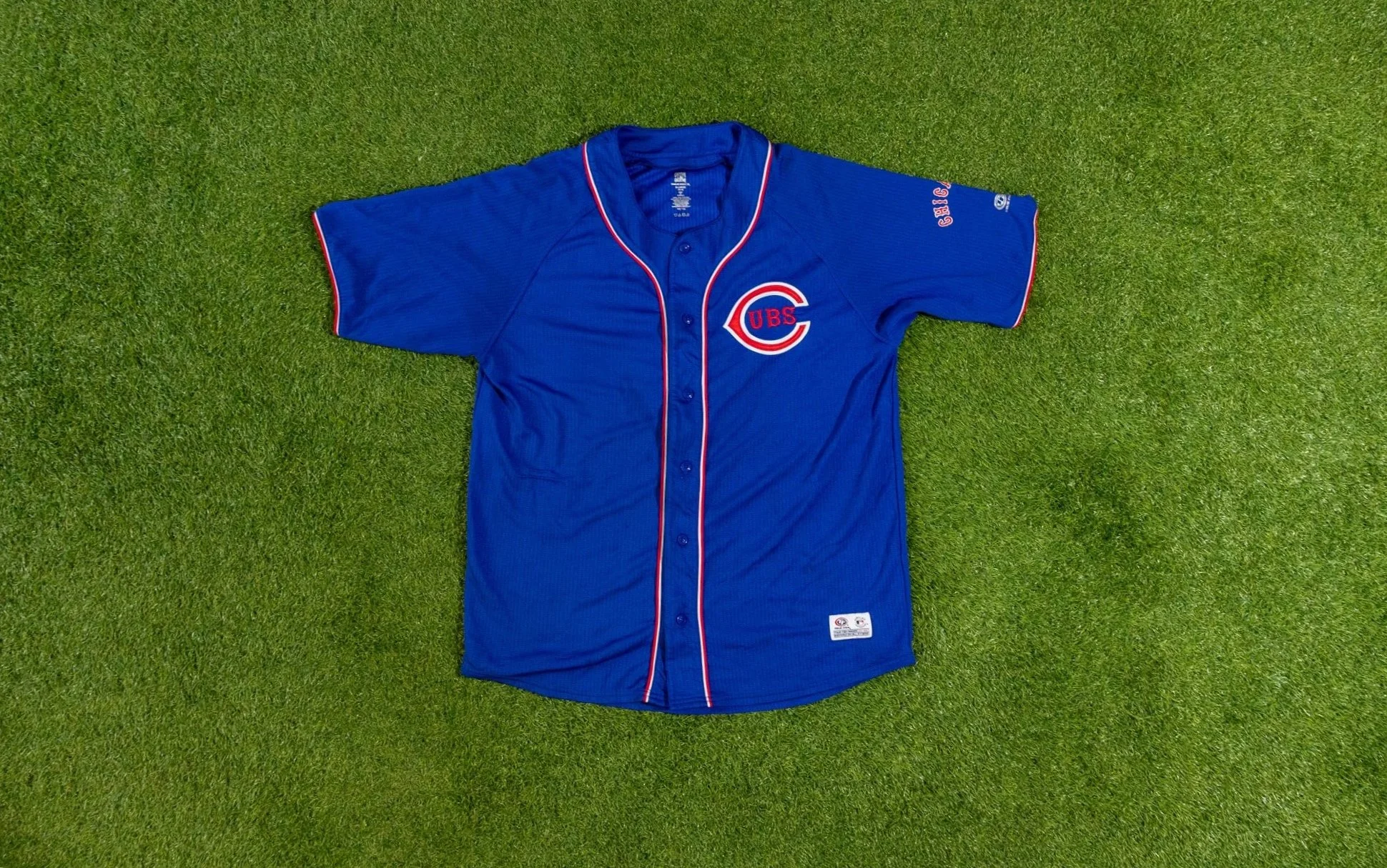 Chicago Cubs Baseball Jersey true Fan Blue Size XL