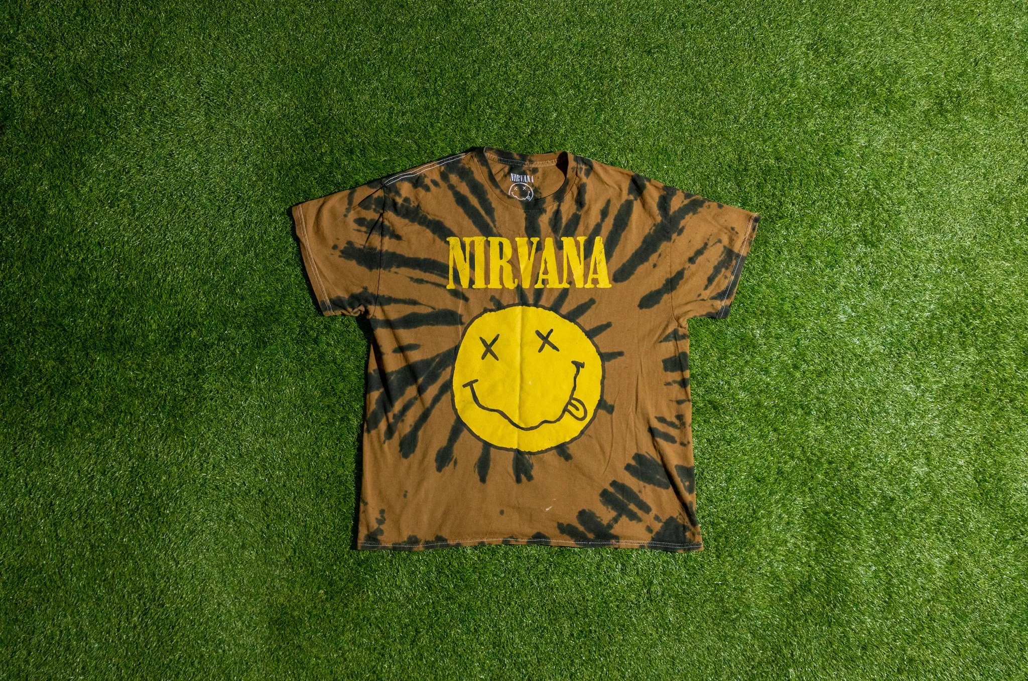 Nirvana Tye Dye Smiley T Shirt Size Large