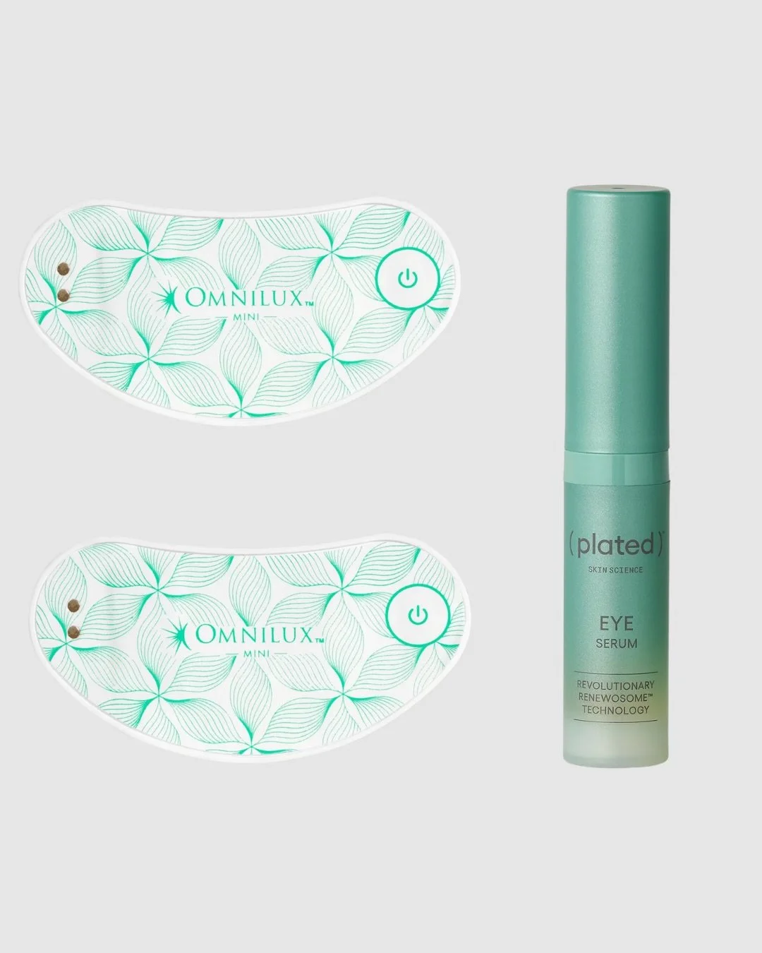 Omnilux Mini Eye Brightener (2) + Plated Eye Serum