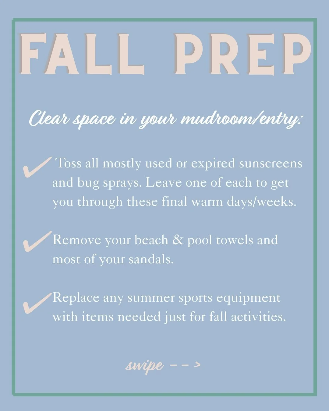 It might feel like summer, but fall is just around the corner! Help your family get ready for the change of season with our favorite hot tips 🍂 🍁 🍃