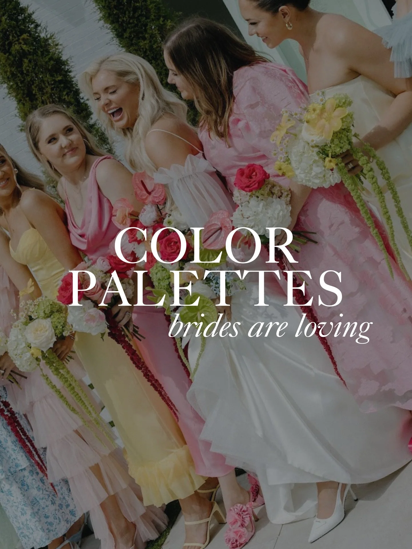 Save this for your wedding inspo board 🤍

From bright and playful to timeless and neutral, these color palettes set the tone for every detail of your wedding and make coordinating your bridal party effortless

Book your Tesori appointment to find th