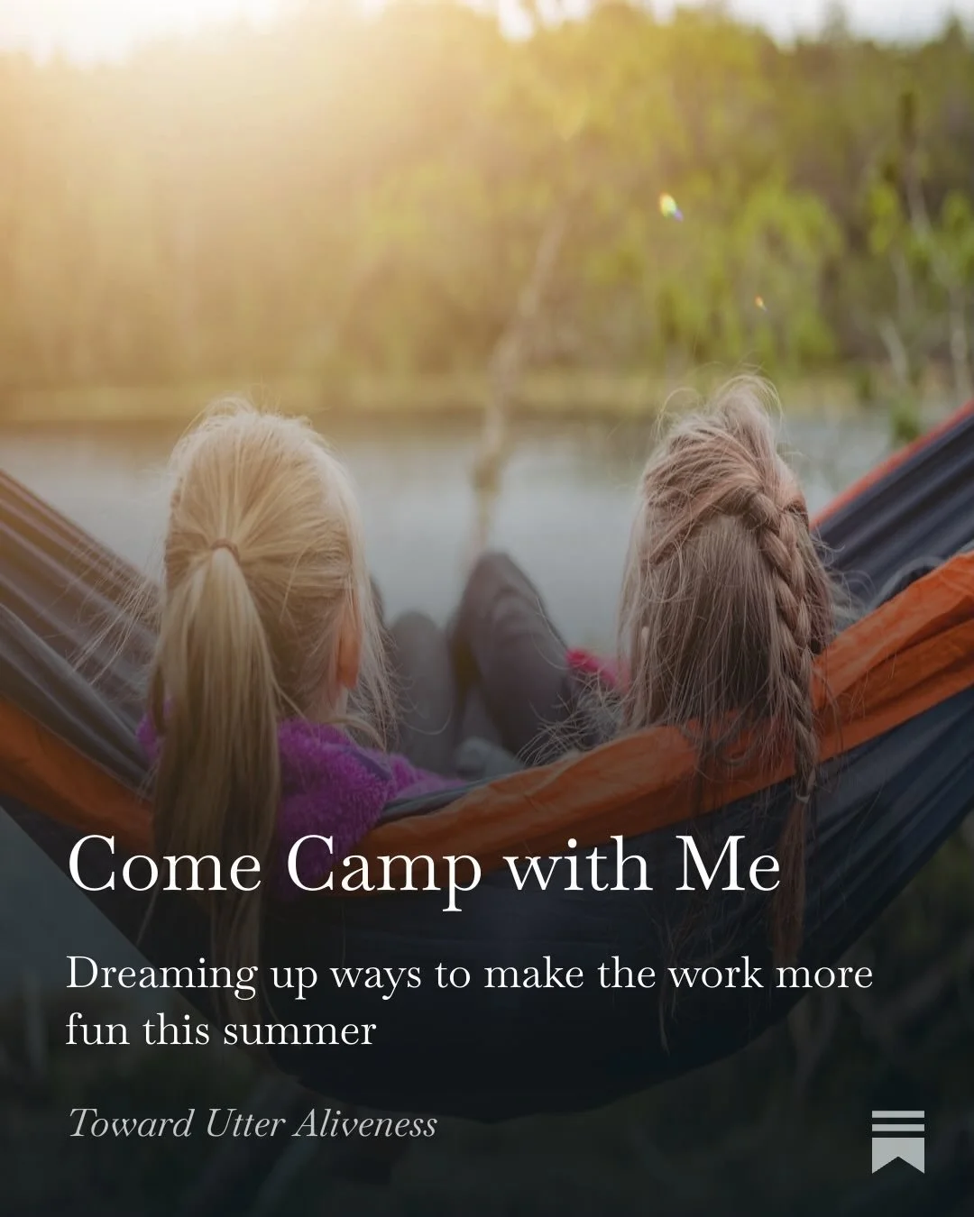 Today&rsquo;s quick musing on scheduling our summers, fullness and emptiness, and experimenting with temporary routines.

I will once again be offering a free and open-to-all co-creating series called Camp Butt-in-Chair for the months of June and Jul