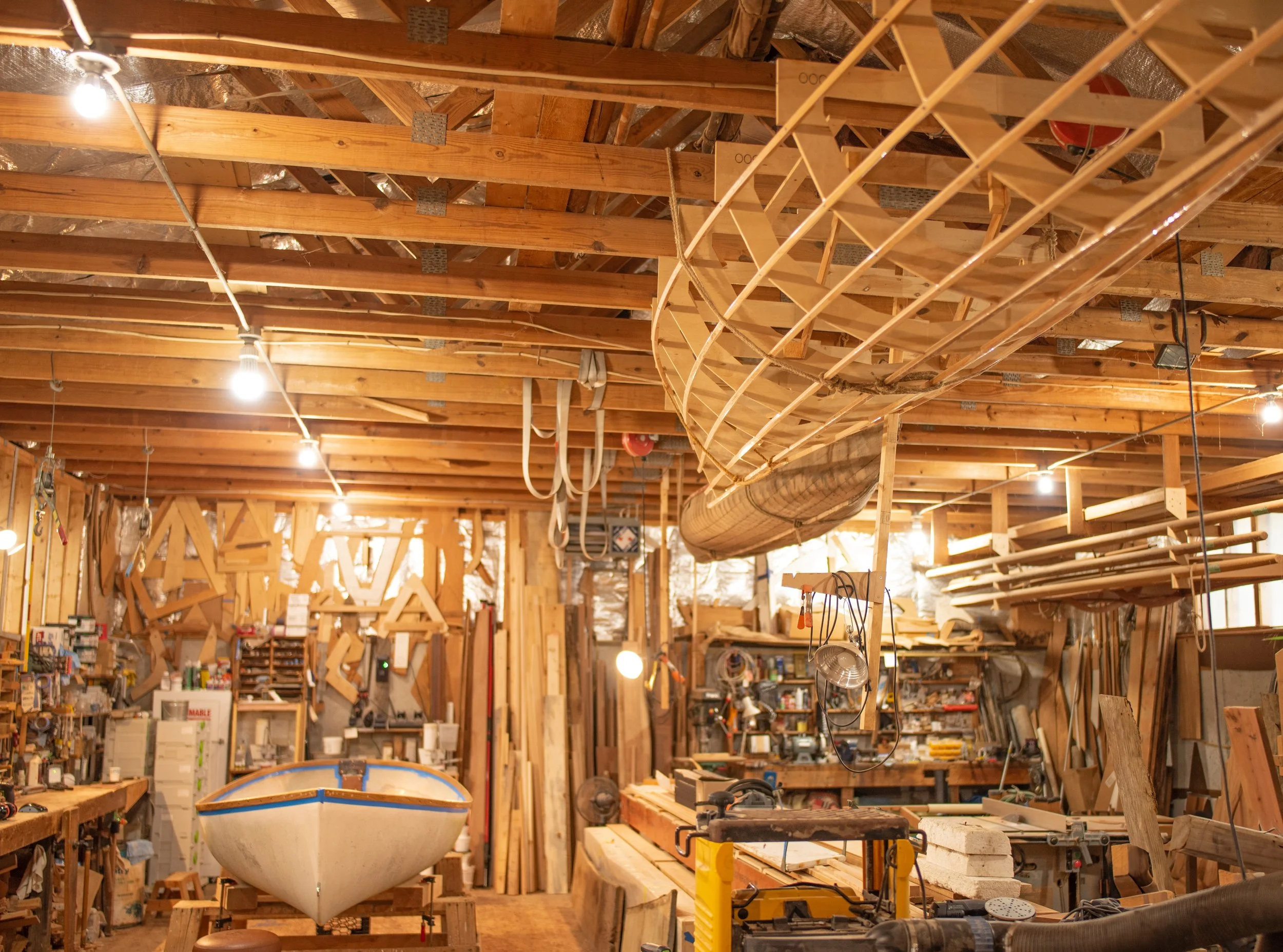 Walter Baron's boat shop