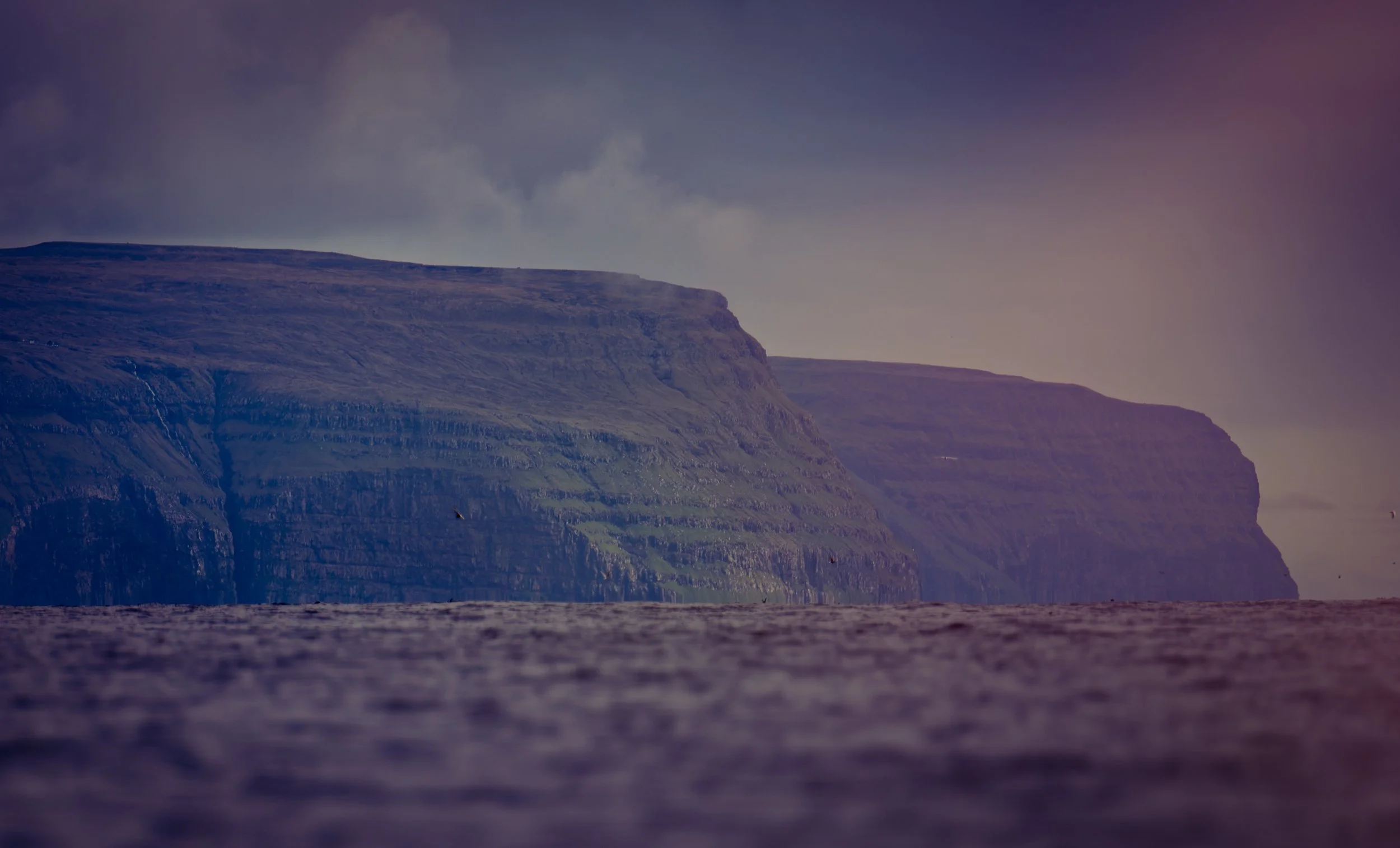 Successions of high headlands, barely a real landing place in sight, but ropes down the cliffs to reach the beaches.
