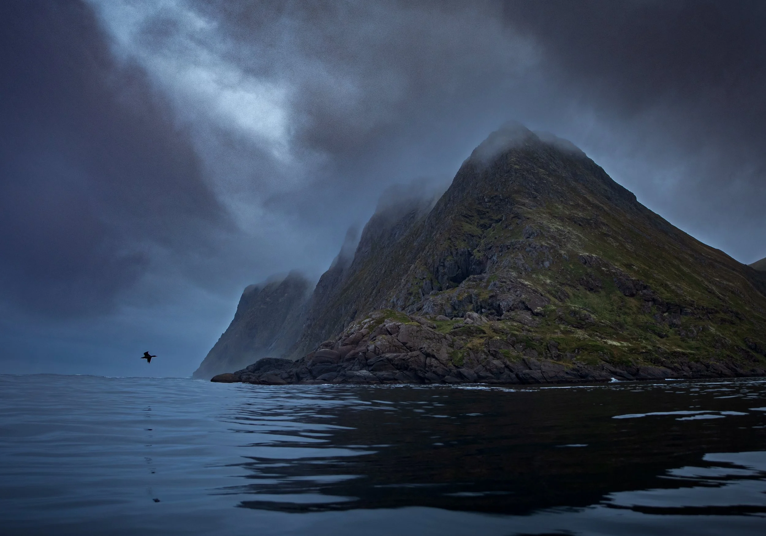 Island headlands on the approch to Nordkapp