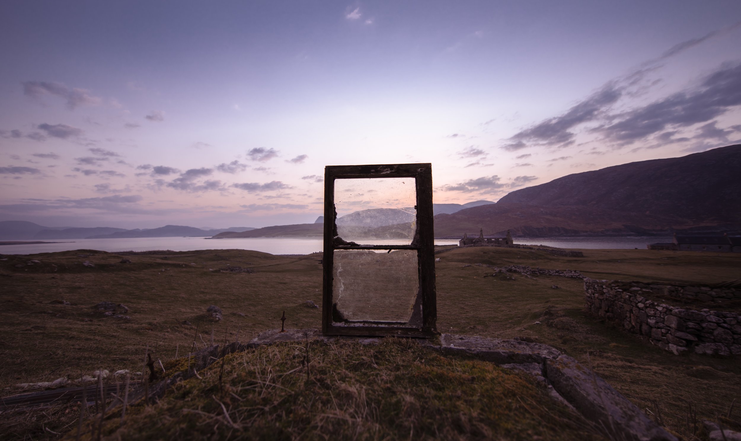 The window of a lost croft, Scarp