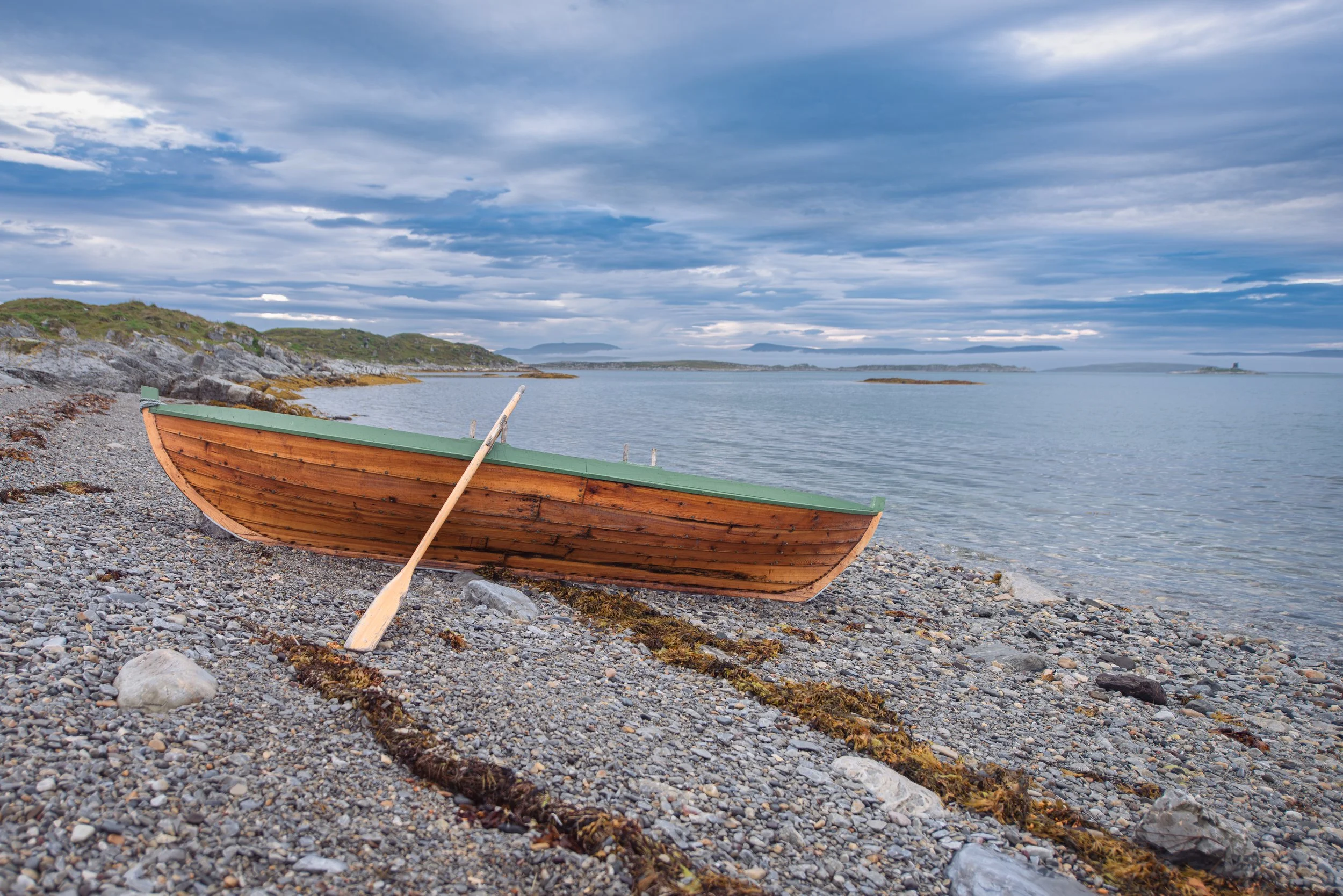 Landed for the night in the Sámi boat