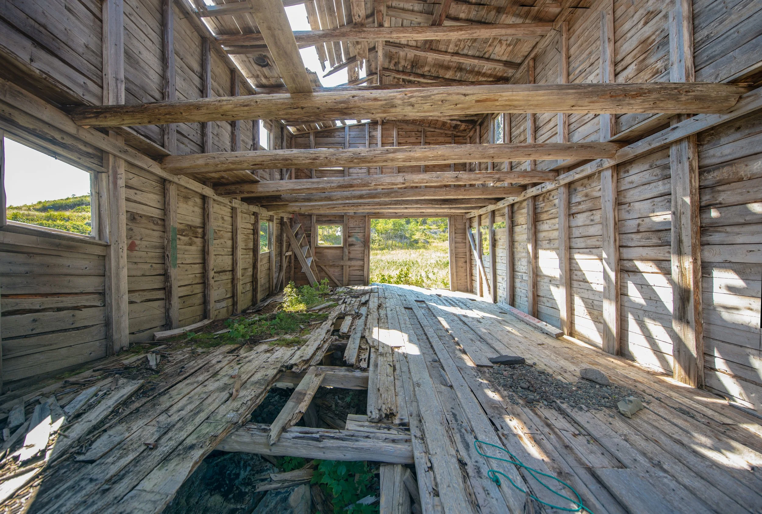 A Newfoundland boathouse unused since the 1950s