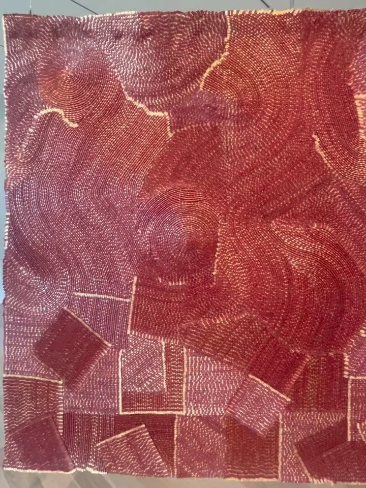 Always remember art in your space. It is the heartbeat of a room. It separates a room full of redundant selections into its own, new atmosphere.

Although these are museum  quality weaving by the acclaimed Olga de Amara, the concepts can influence  t