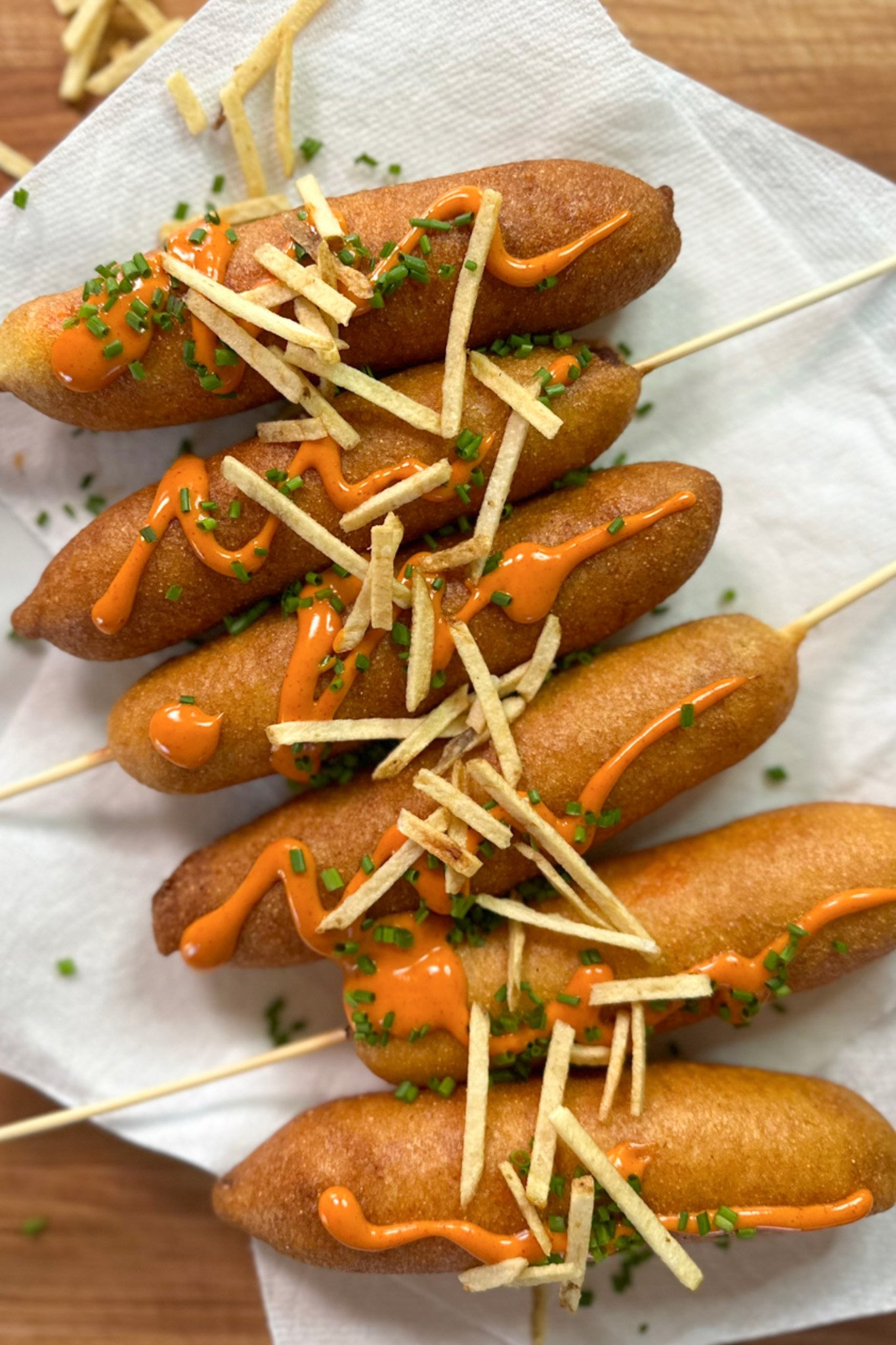 Chinese Sausage Corndogs