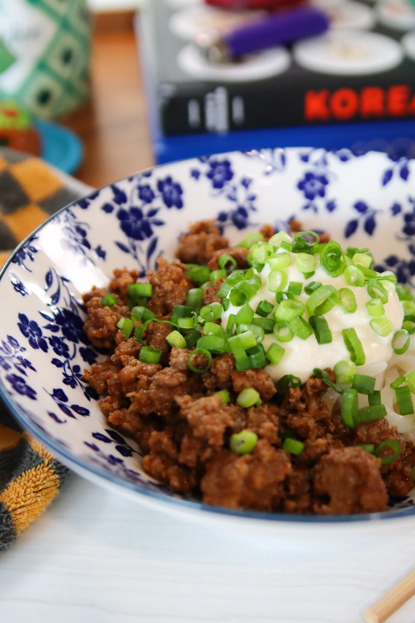 Mapo-style Udon Noodle Bowl