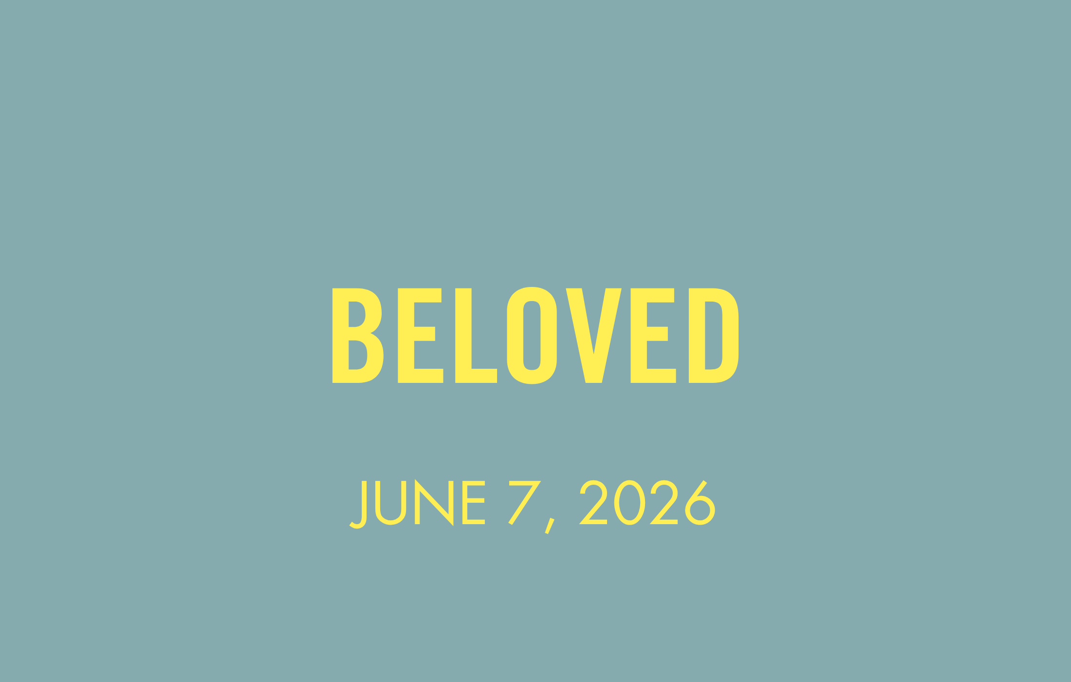 Go In Love: Beloved
