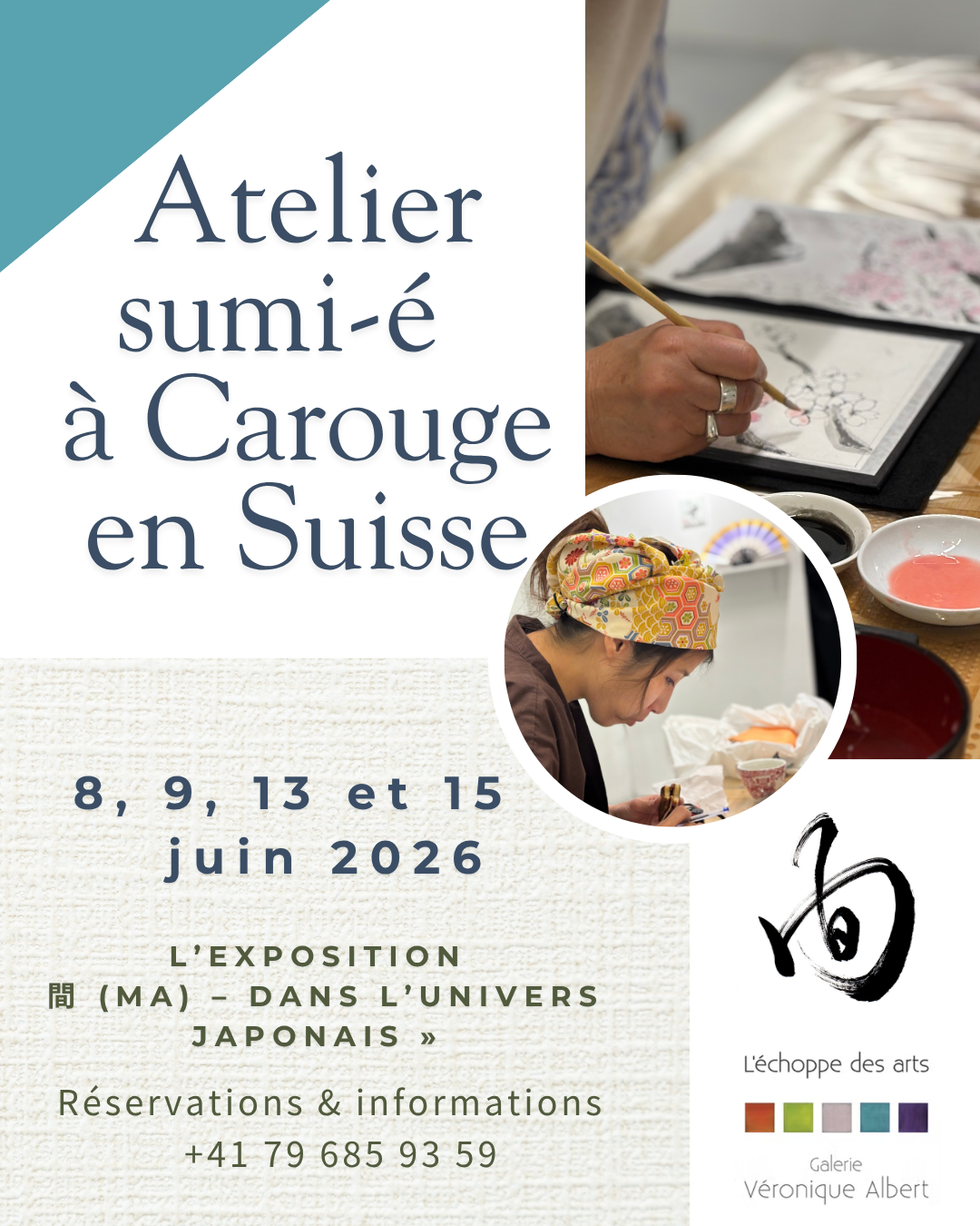 Sumi-e cours annecy ganeve lyon japon