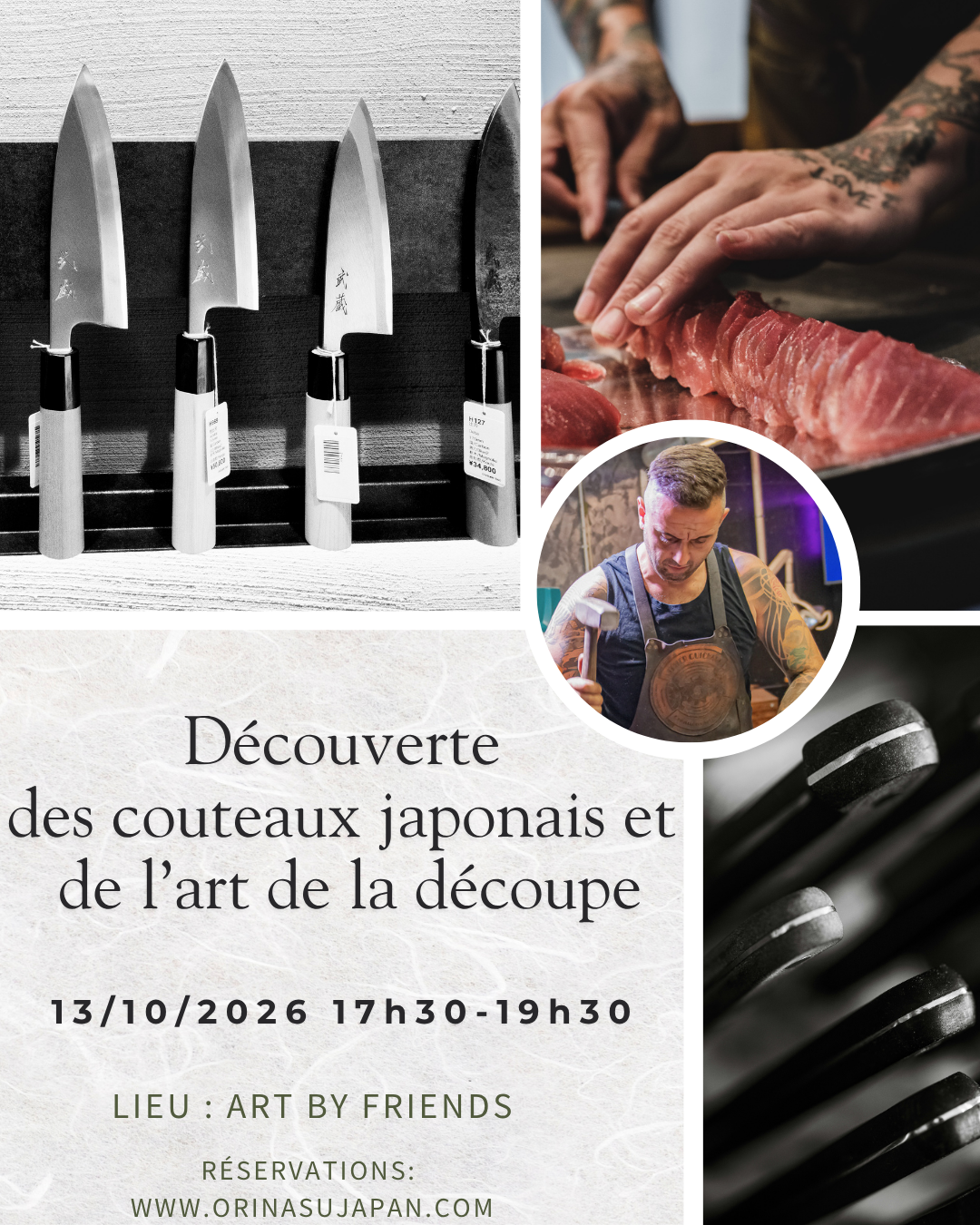 Découverte des couteaux japonais et de l’art de la découpe  - octobre 2026